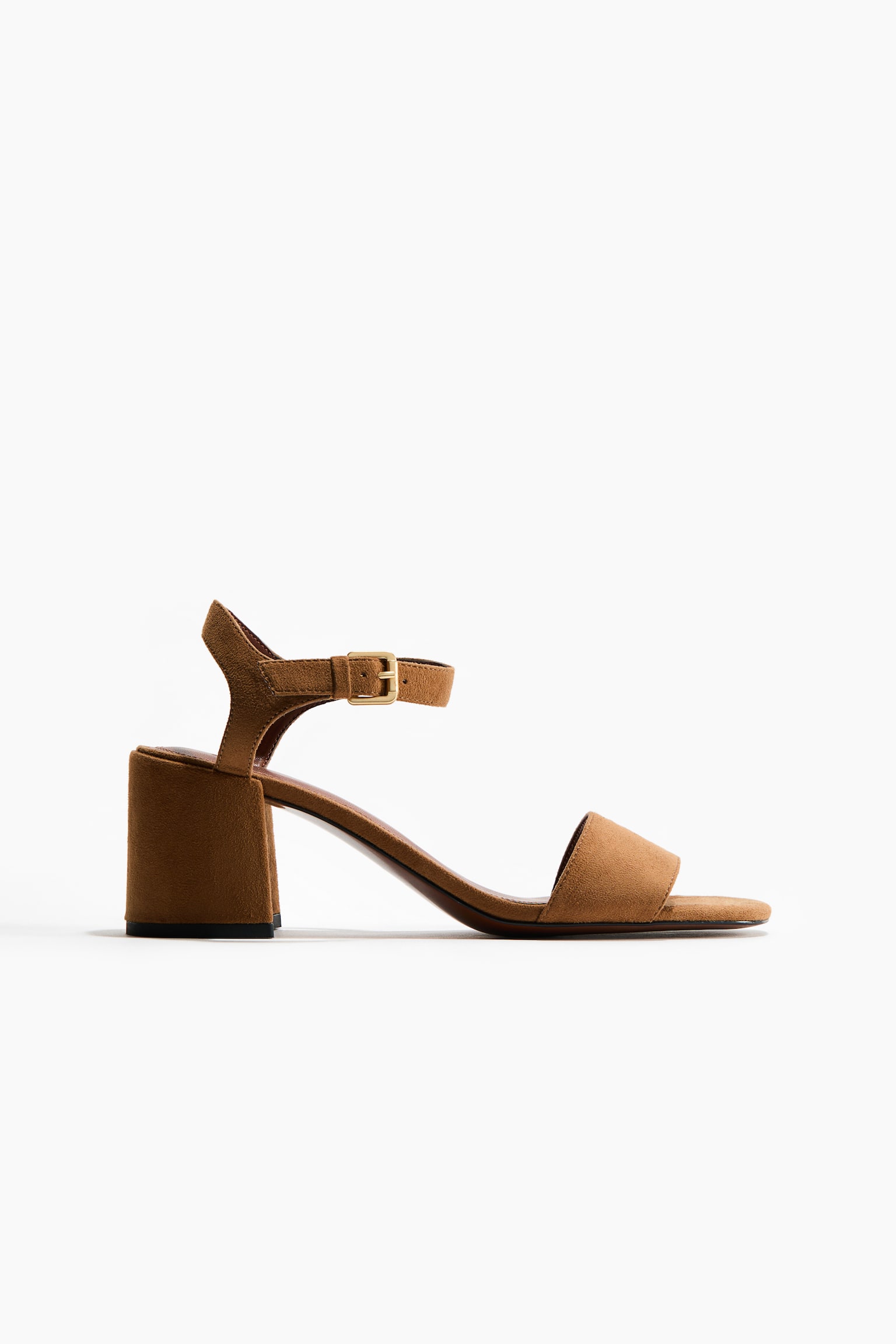 Block-heeled sandals - Dark beige