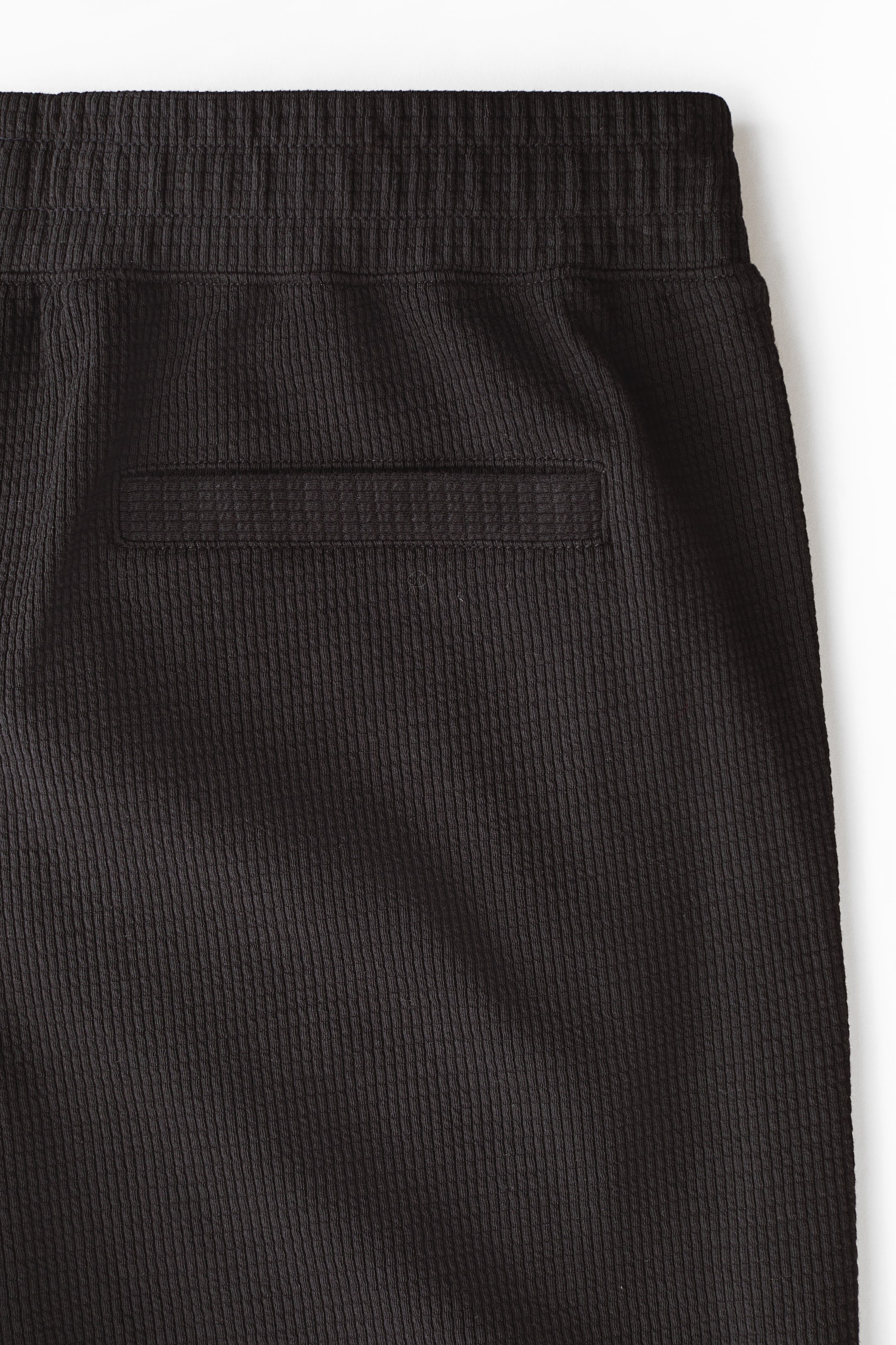 View larger image: Textured jersey shorts - Black - Men | H&M SG 6