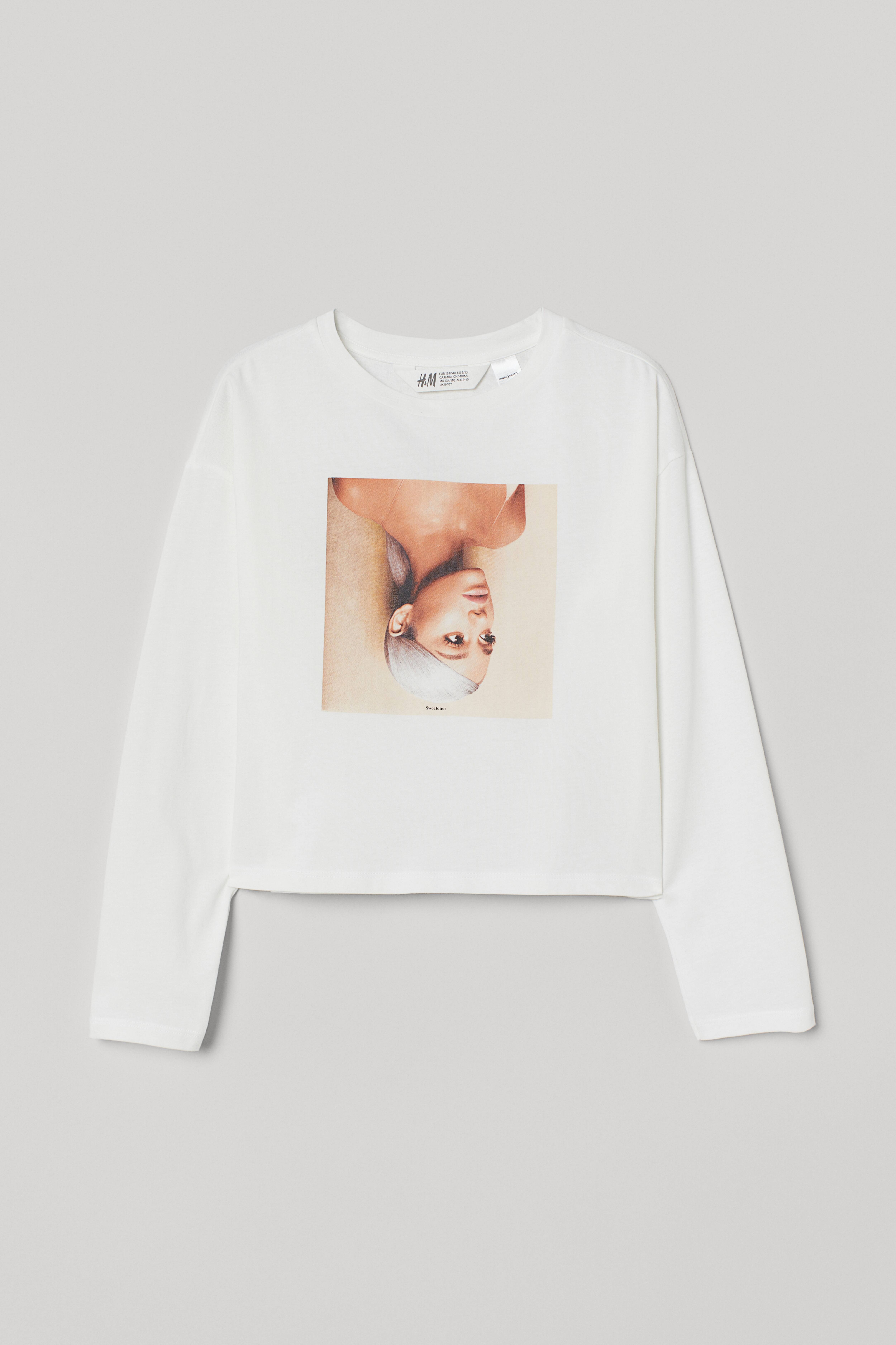 Ariana Grande H&M outlets Cropped Tee