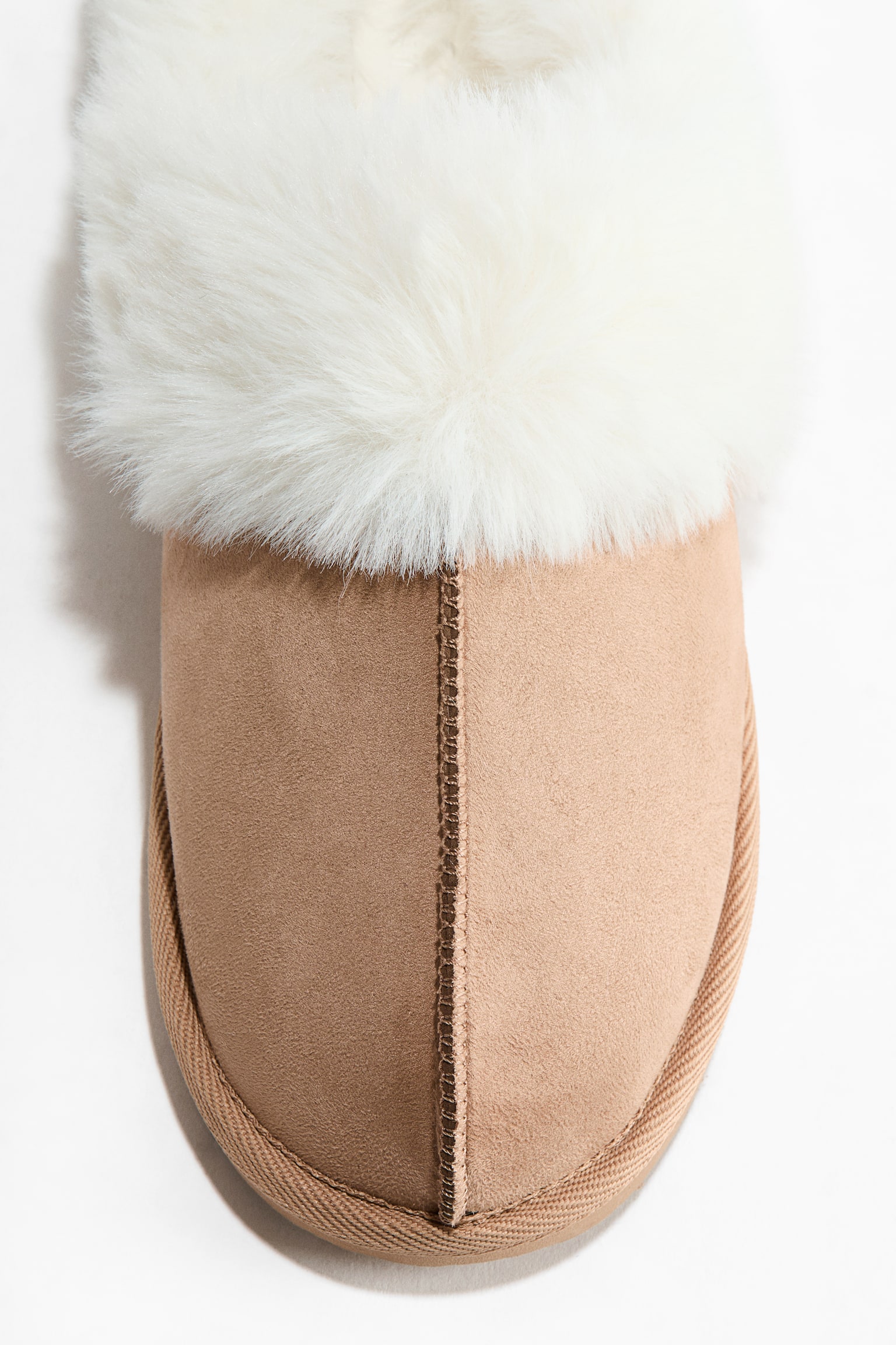 Женские тапочки H&M Warm-Lined Slippers, цвет: Бежевый — фото 5