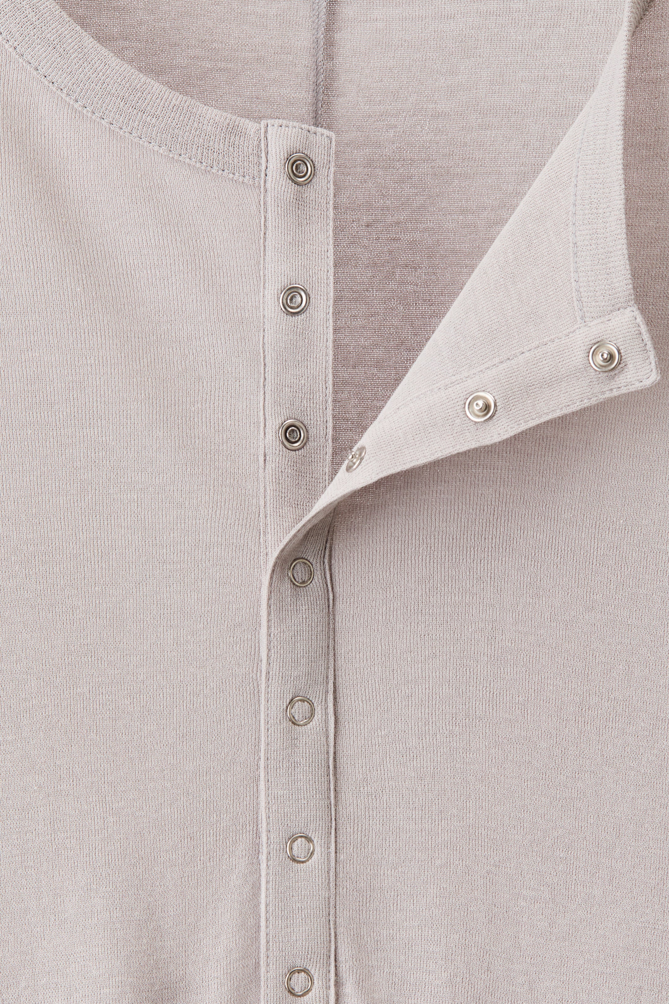 Slim-Fit Cotton Henley Shirt