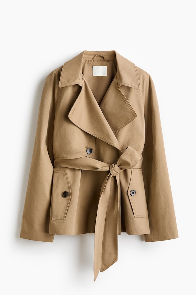 Gabardina corta - Beige - 1