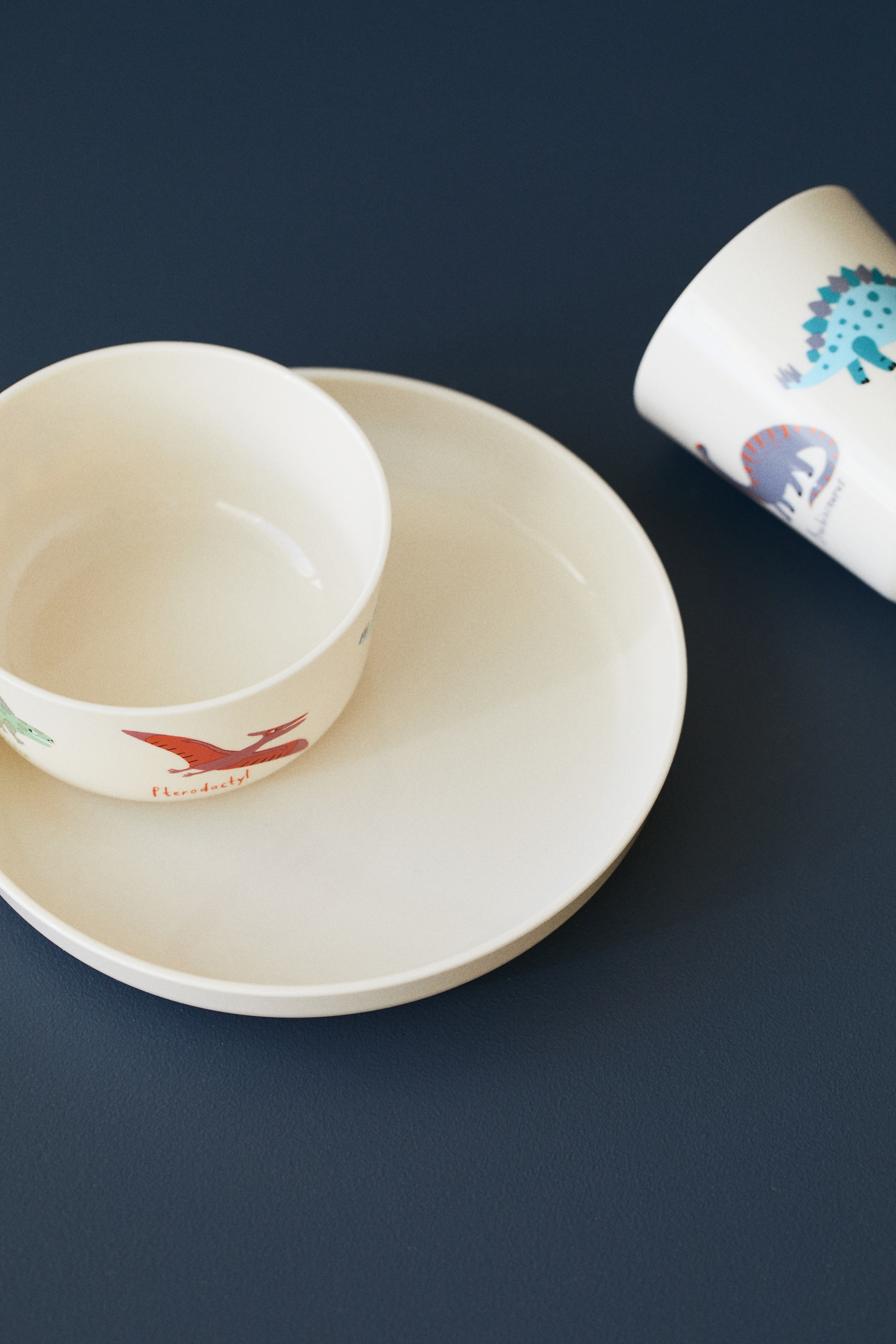 Prato para criança - Creme/Rosa