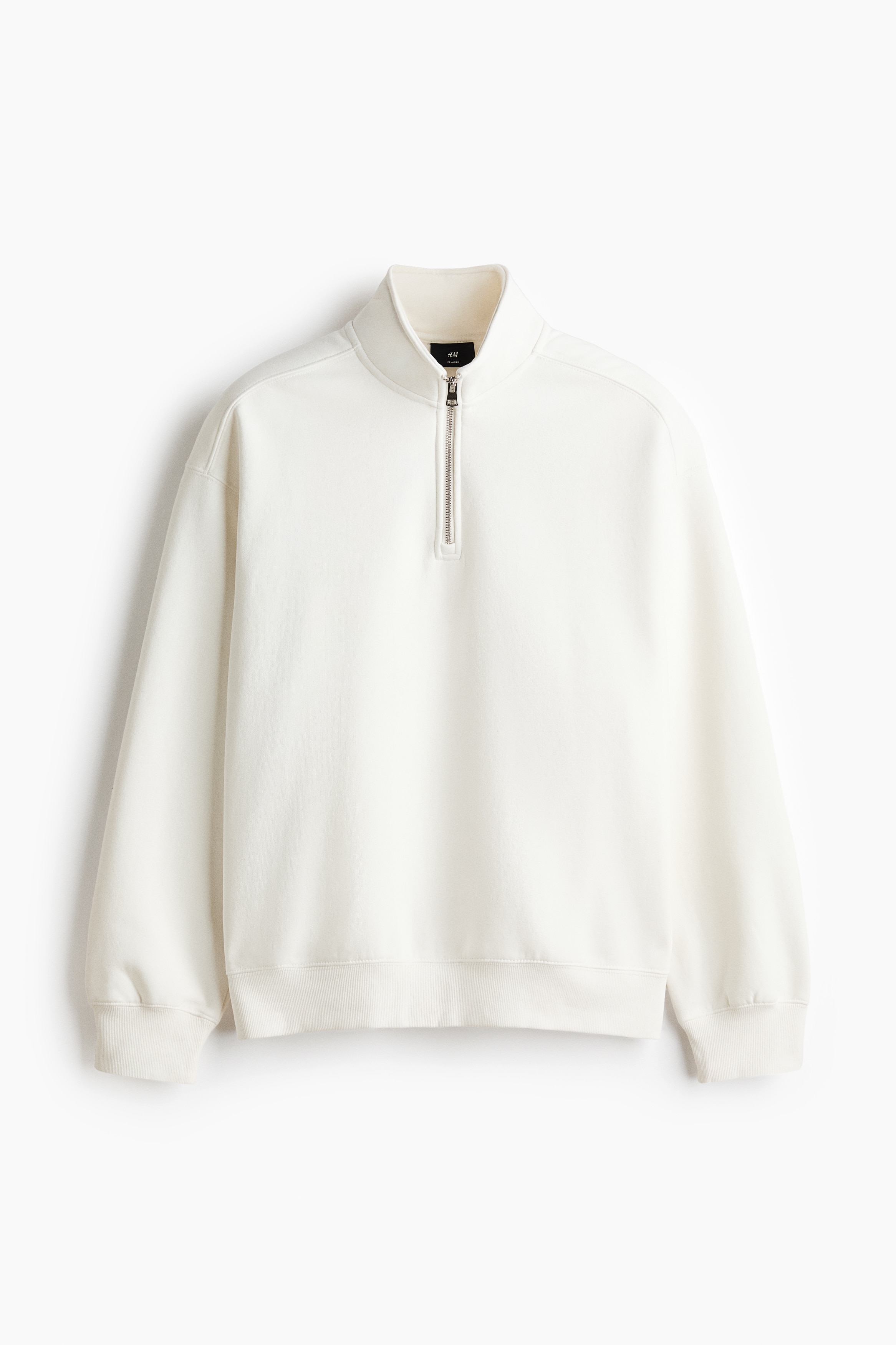 Loose Fit Zip-top sweatshirt - Cream/Dark grey/Grey marl/Black/White/Dark plum purple