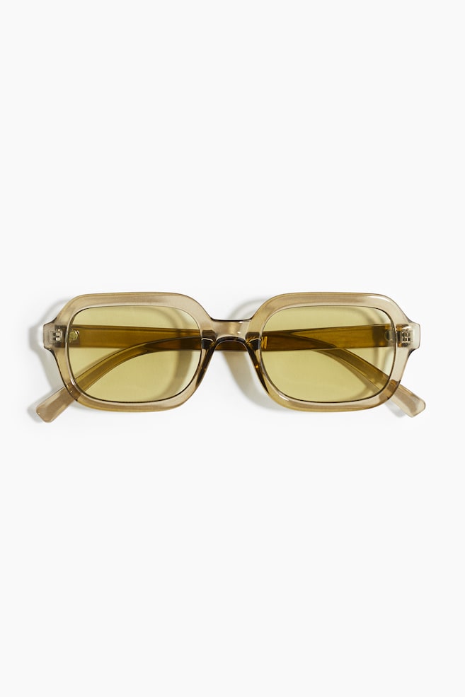 Rectangular Sunglasses-Khaki green - 1