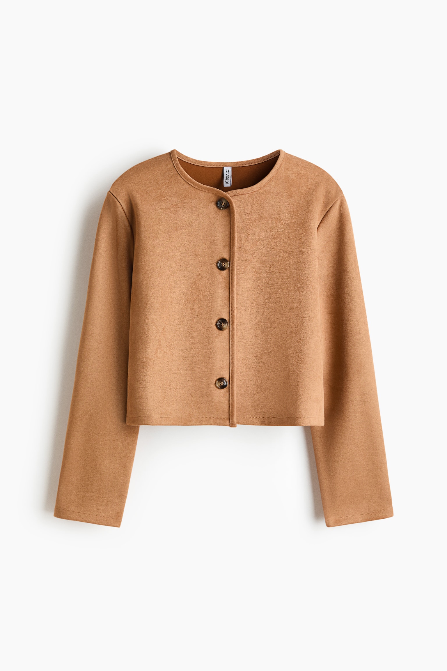 Женский кардиган H&M, цвет: Тёмный бежевый — фото 1