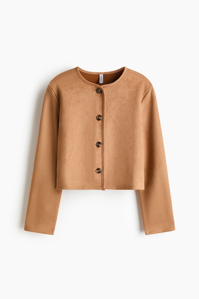 Cardigan - Dark beige/Dark khaki green/Dark brown - 1