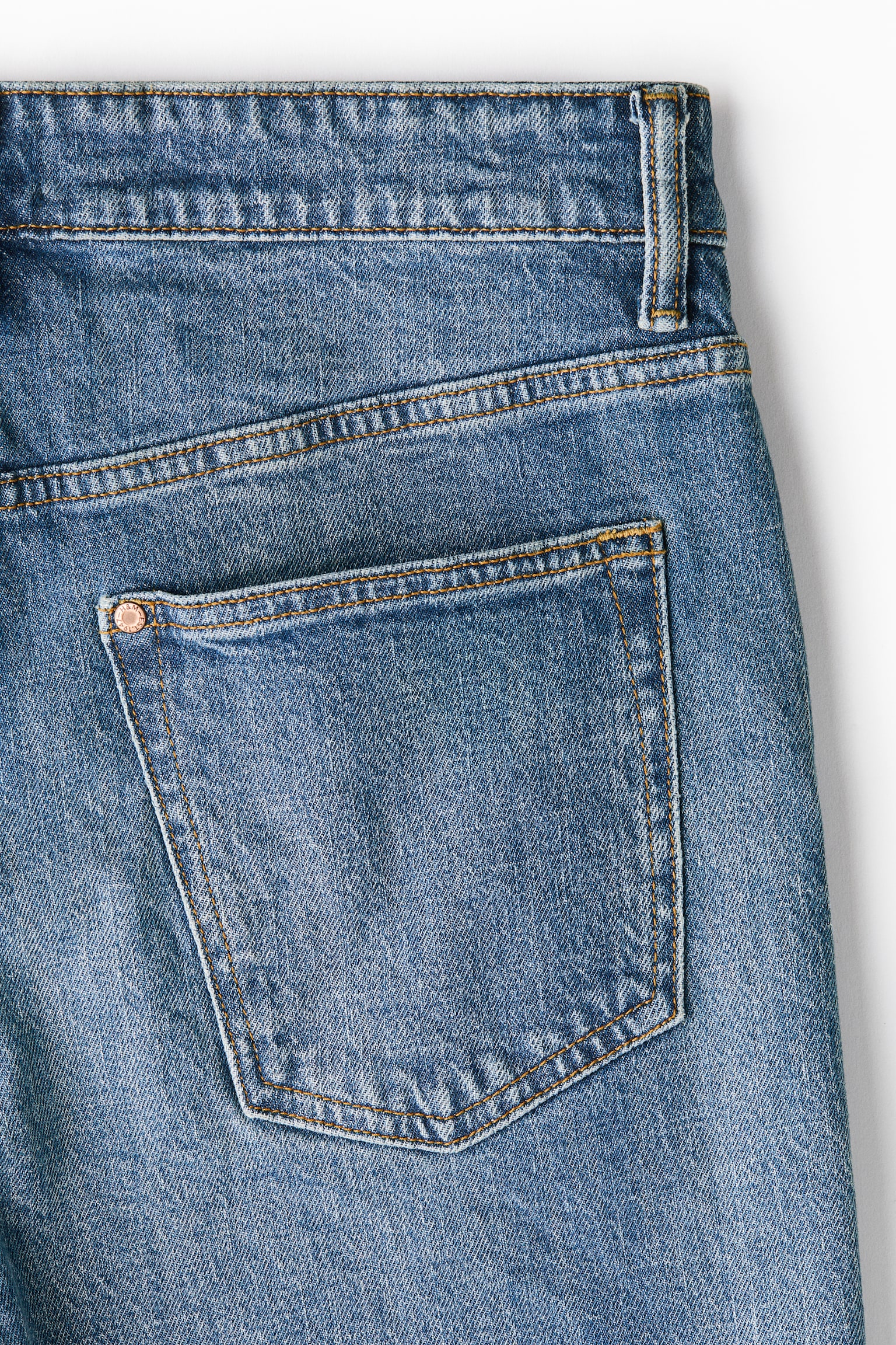 Slim Denim shorts - Denim blue/Light denim blue - 3