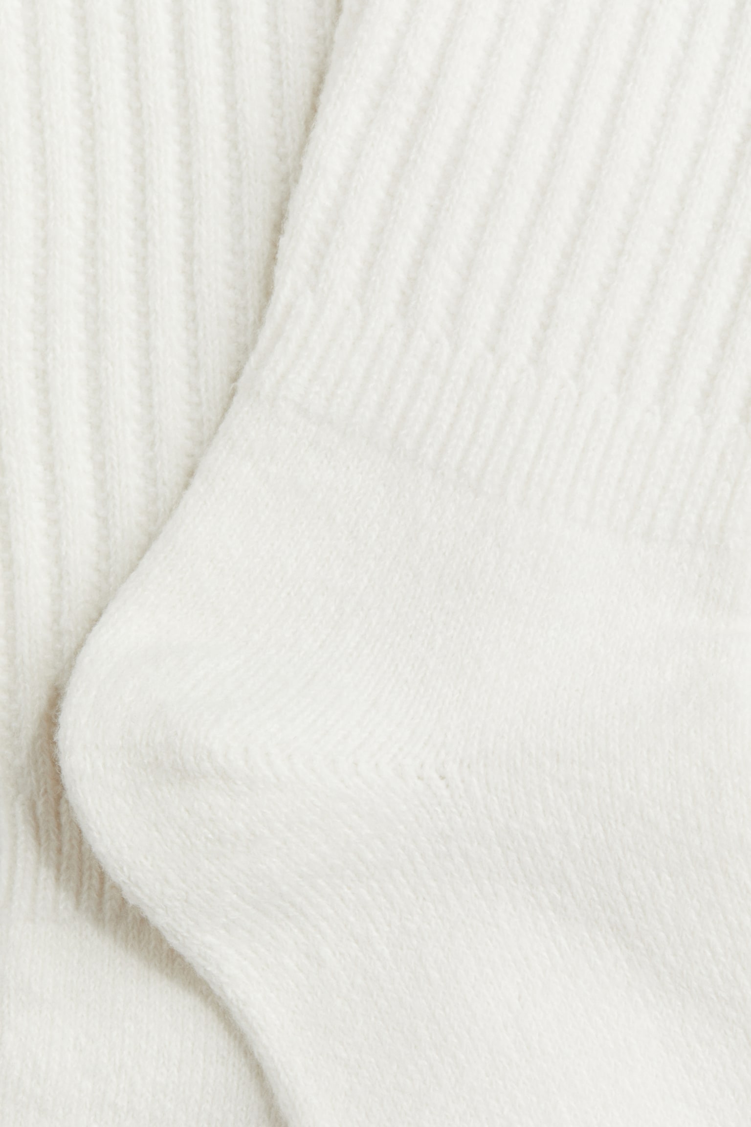 Chunky knit socks - White - 2