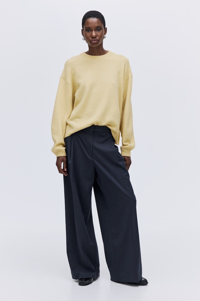 Women's Light yellow Knit Sweater H&M CA