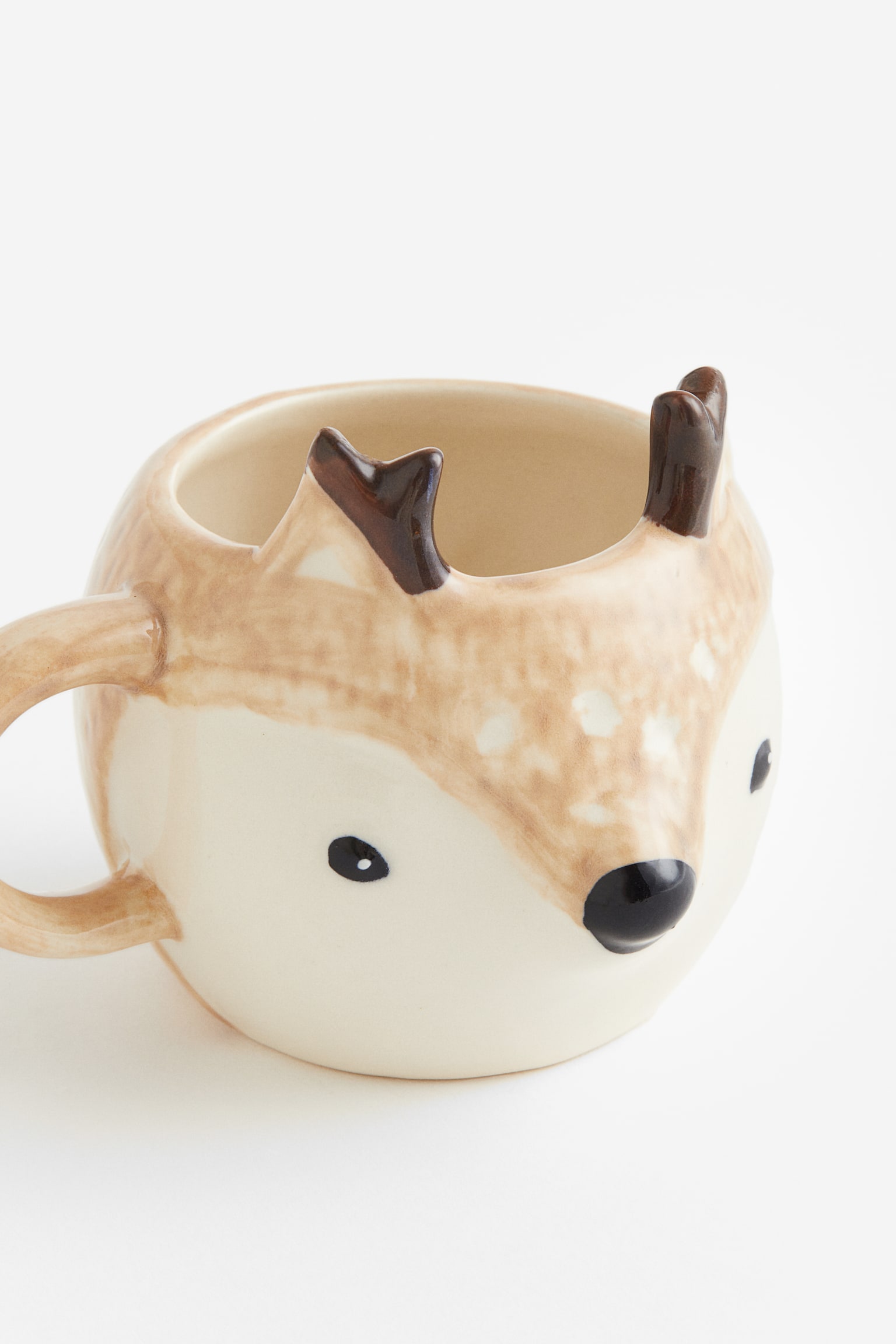 Stoneware mug - Light brown/Deer/White/Polar bear - 2