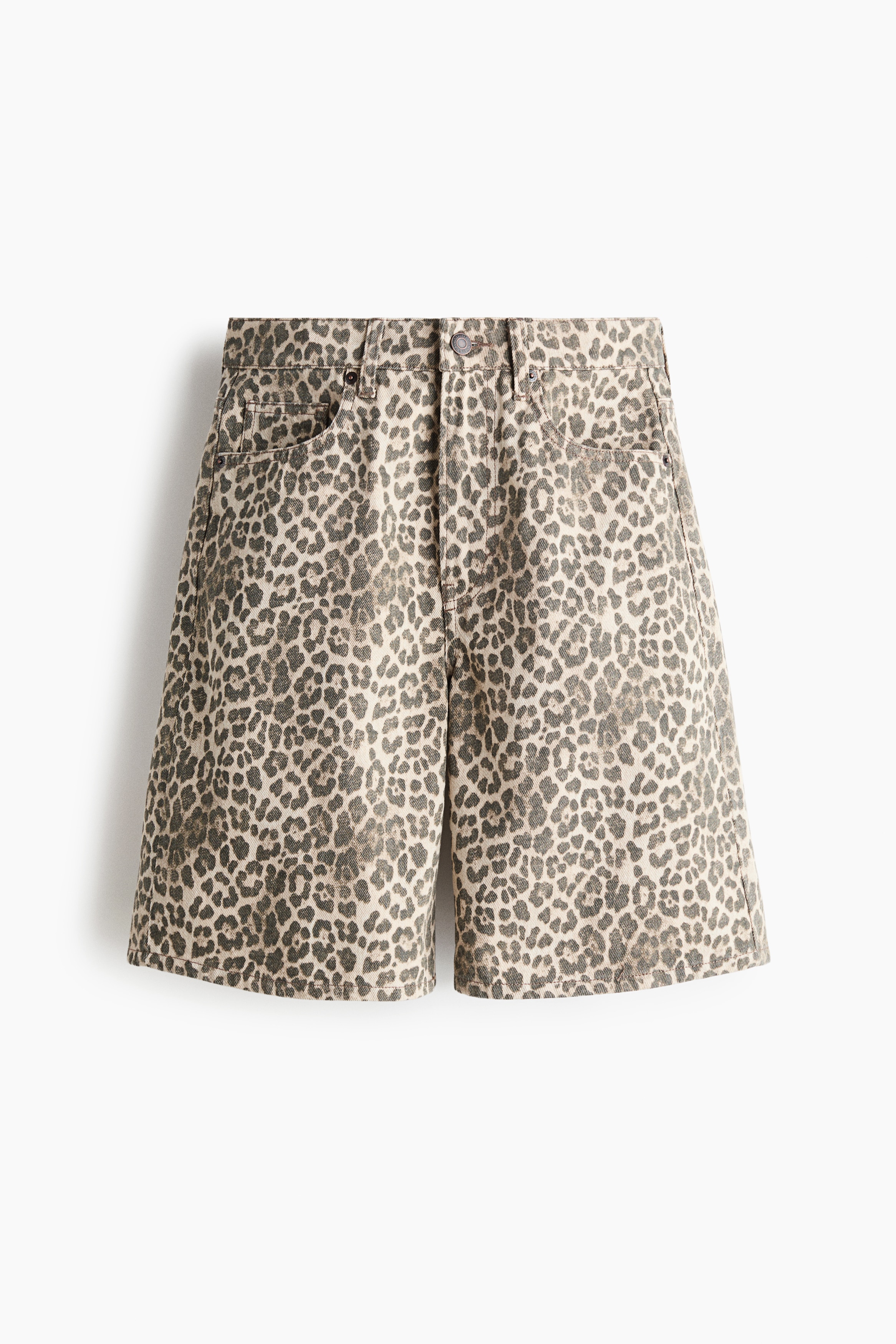 Denim Bermuda shorts - Light beige/Leopard print/Light denim blue/Dark denim blue/Denim blue/Light denim blue/Dark brown/Cream/Denim blue/Dark grey/Beige/Leopard print