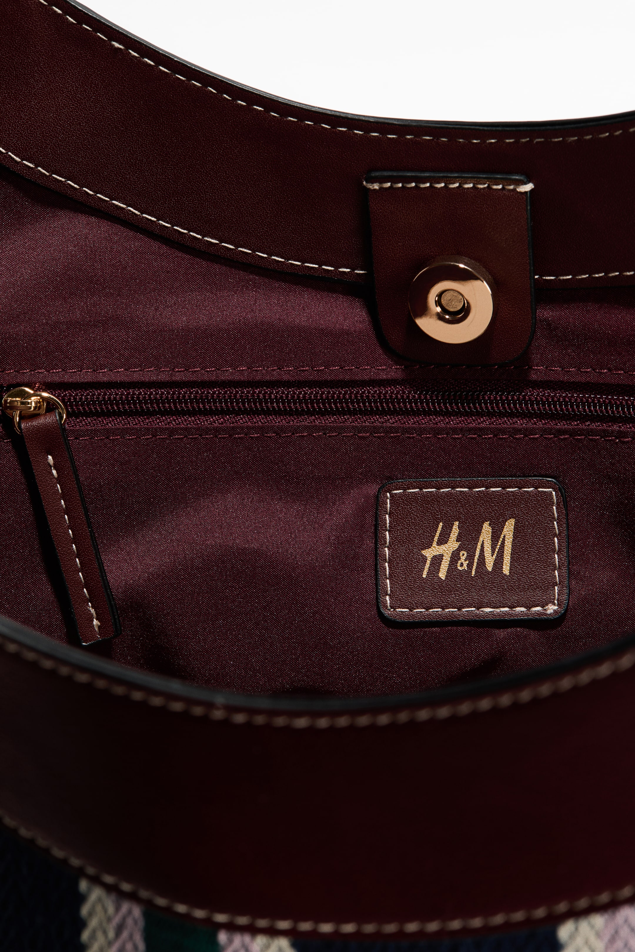 Женские сумки H&M Herringbone Shopper — фото 5