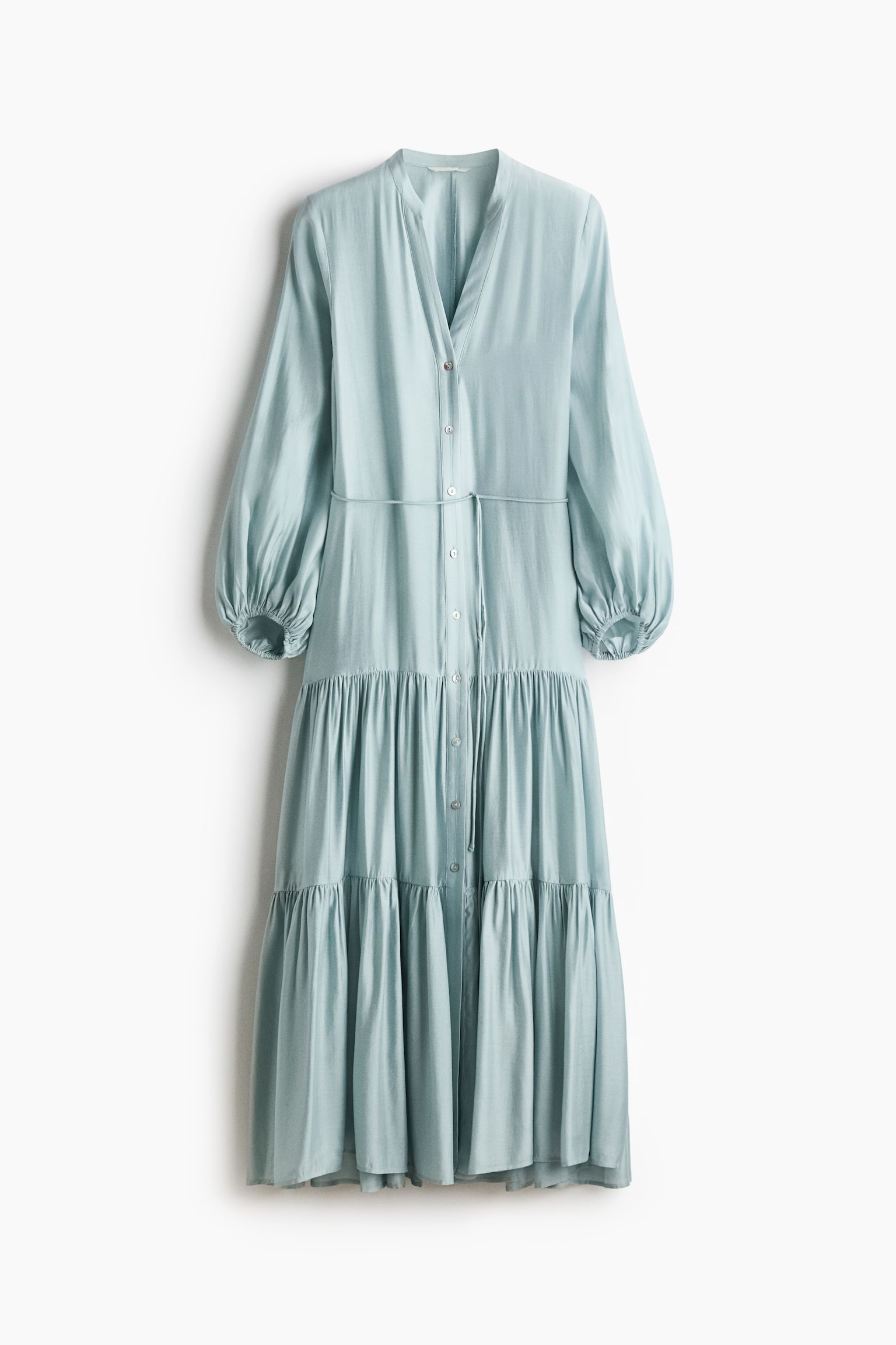 Tiered-skirt shirt dress - 2