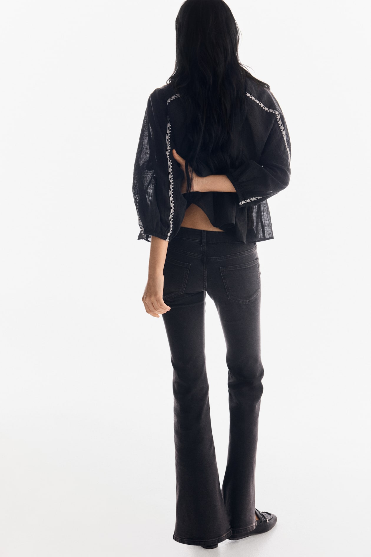 Low Rise Flared Leg Jeans - image 5