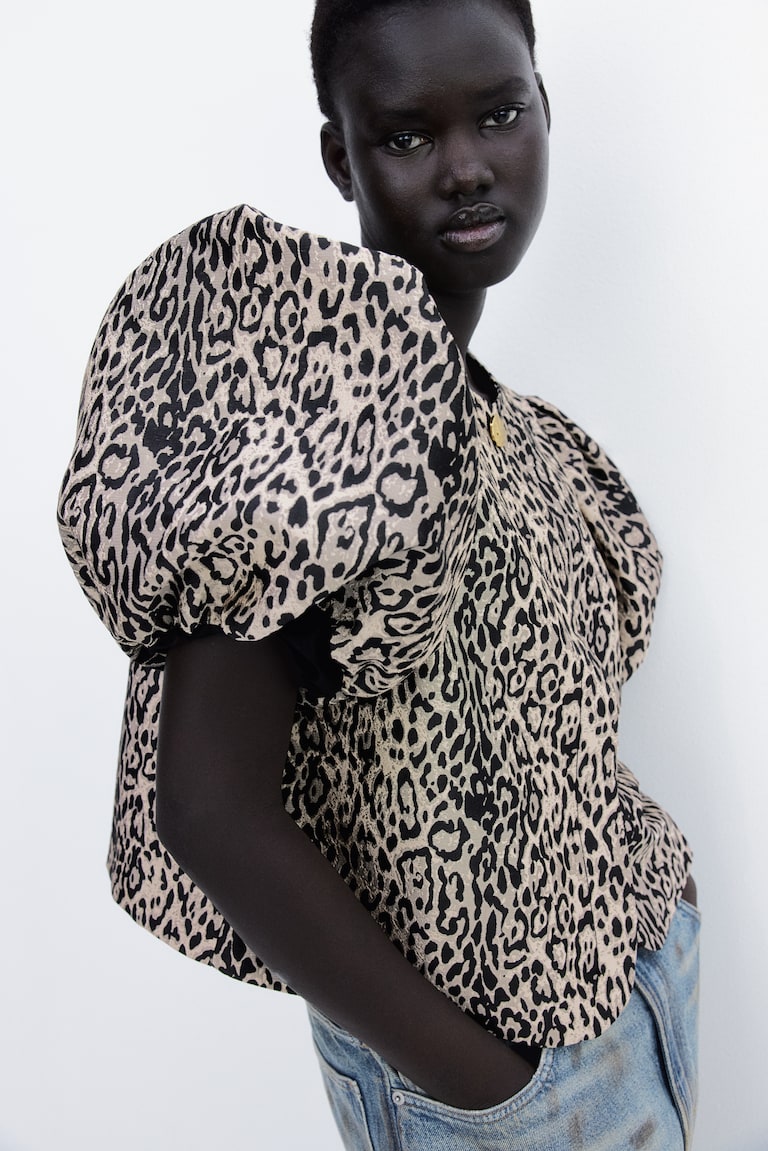 Blusas Estampadas Zara Camisa Leopardo Mujer Animal Print Shein
