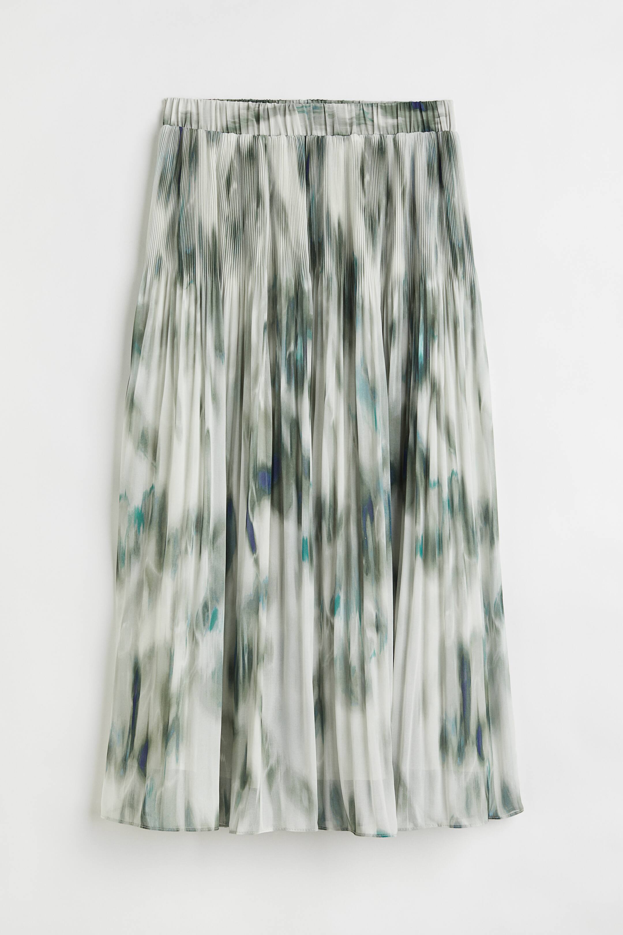 View larger image: Pleated skirt - Light grey/Patterned - Ladies | H&M 1