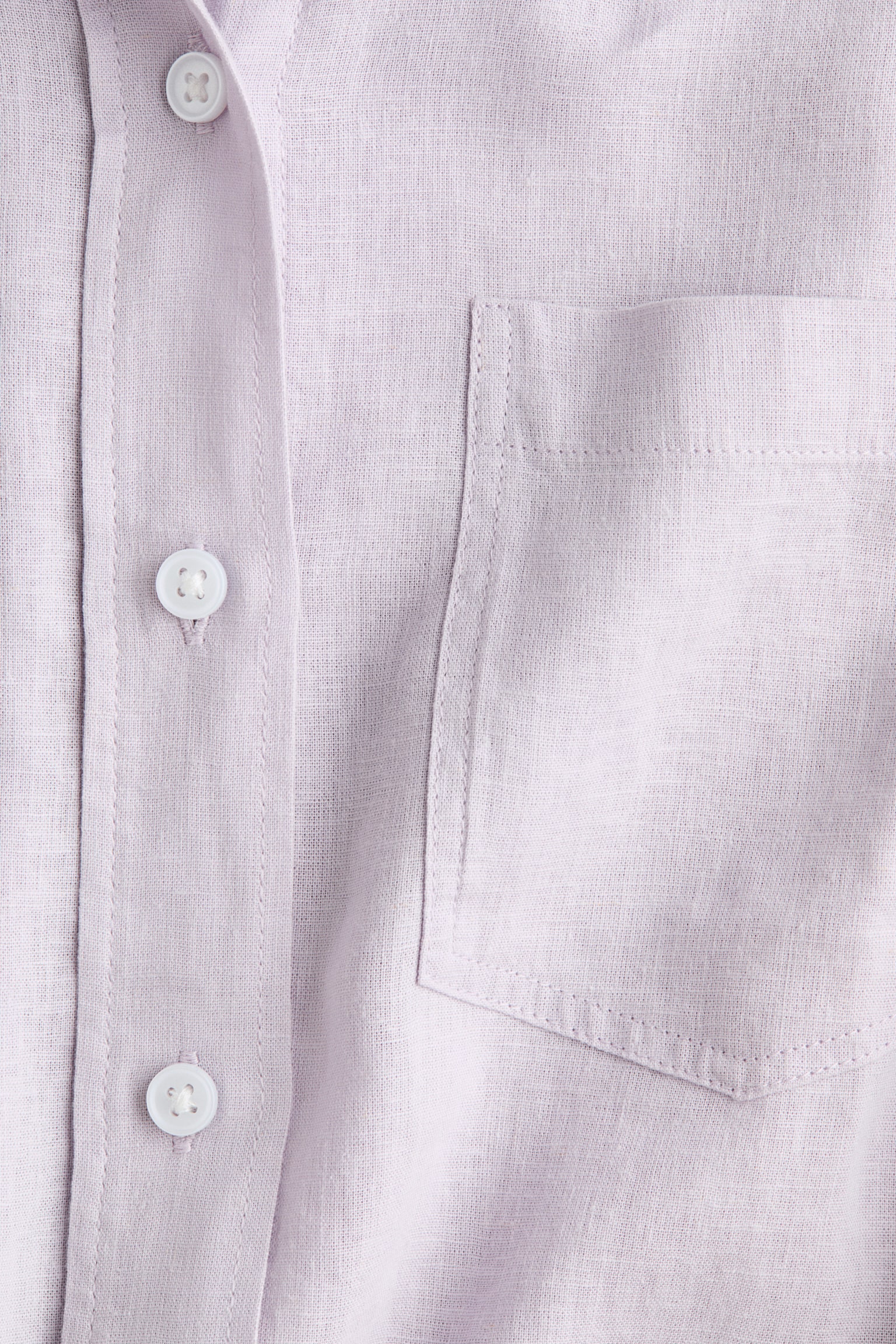 Chemise en lin mélangé - Violet clair/Rose clair/rayé/Bleu clair/Bleu clair/rayé/Blanc/Vert kaki clair - 2