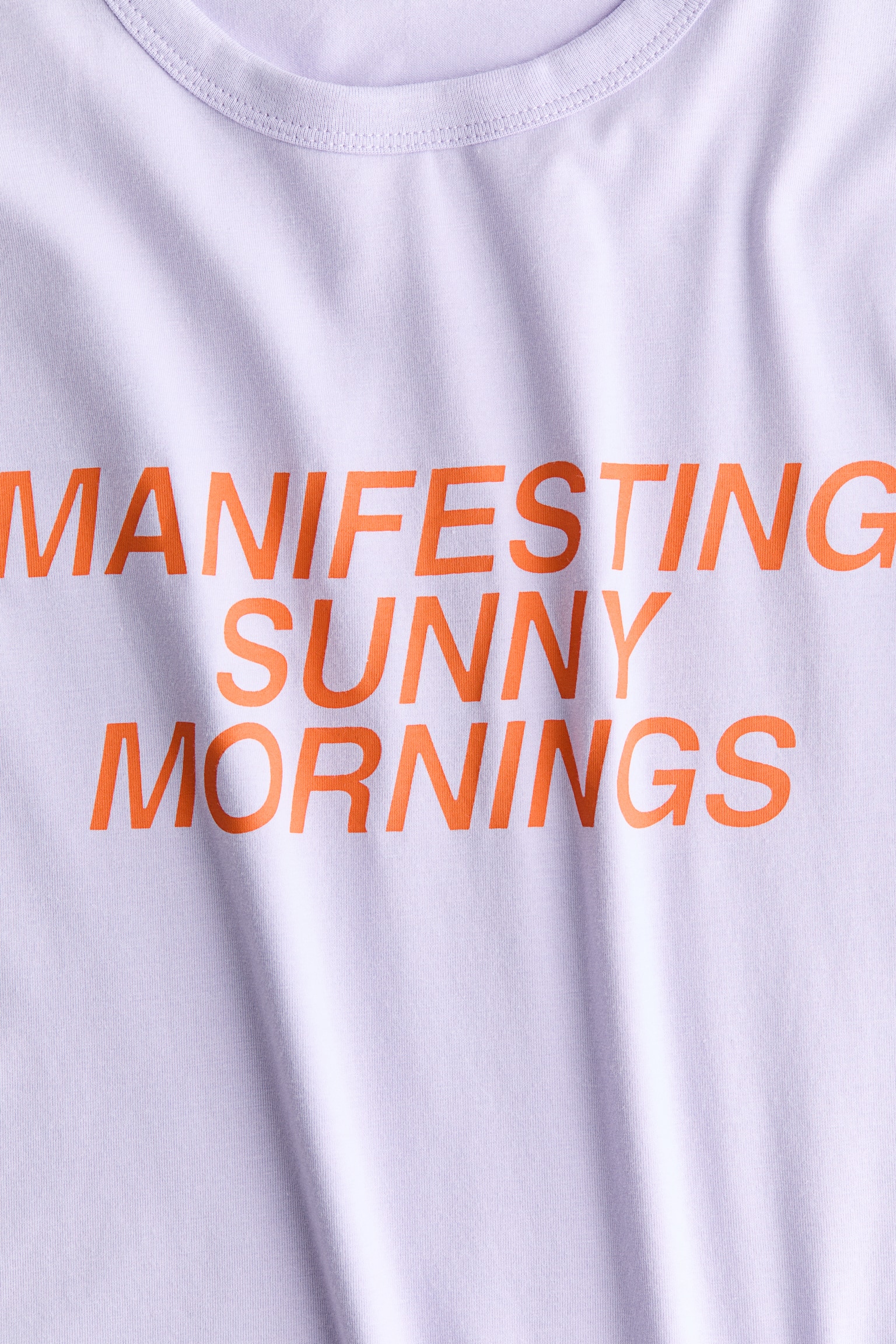T-shirt in misto viscosa con stampa - Viola chiaro/Manifesting/Bianco/Out of office/Giallo burro/Tan Lines/Turchese chiaro/Lost - 3