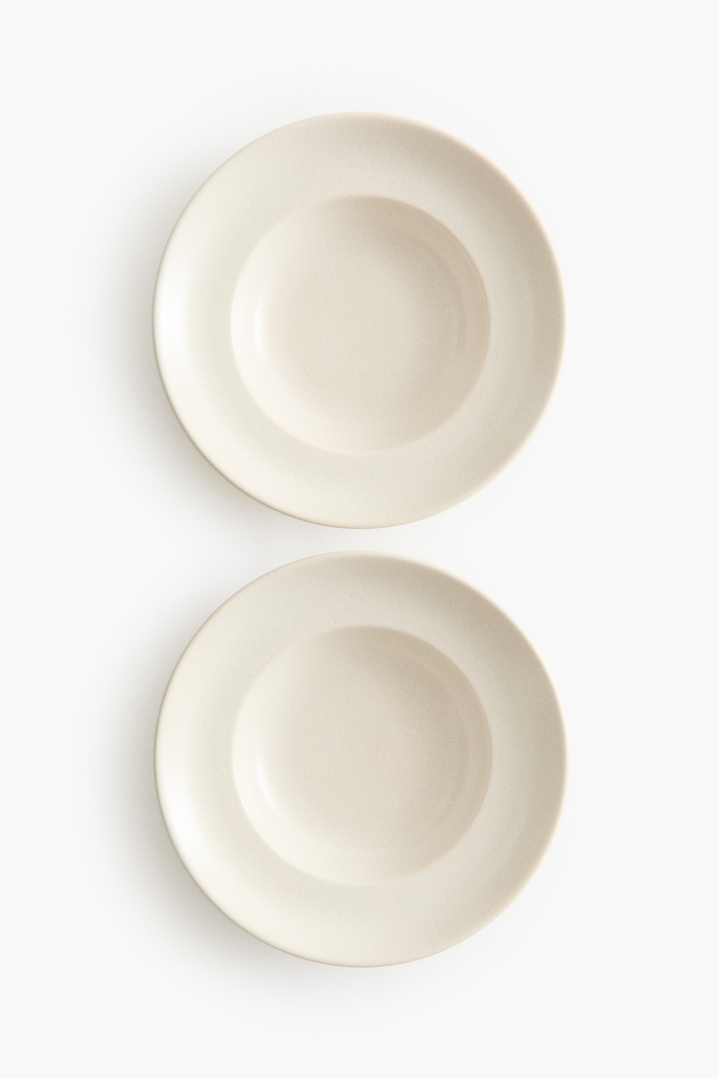 2-pack reactive-glaze deep plates - Light beige/Beige/Black
