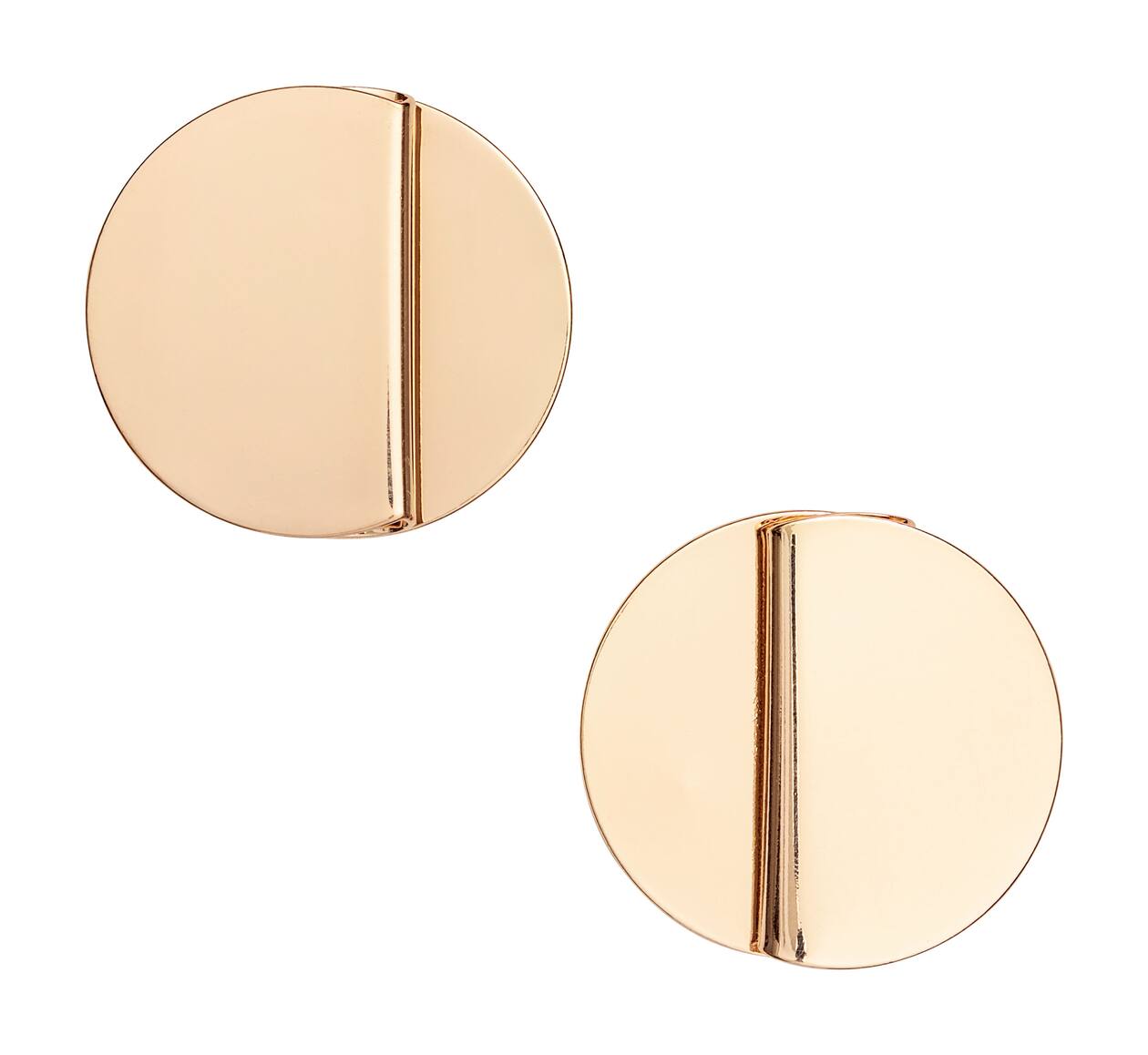 Orecchini Rotondi A Cerchio Diametro 50mm In Acciaio Inox Rosa, Regalo Per Donna E Ragazza - 2