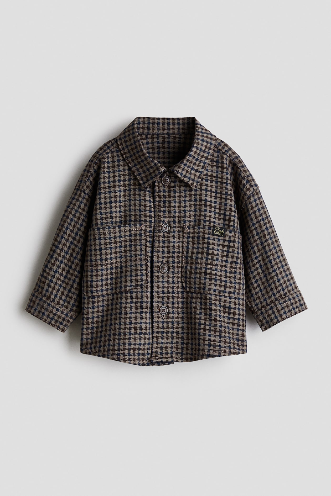 Twill Shirt - Brown/checked - Kids | H&M US