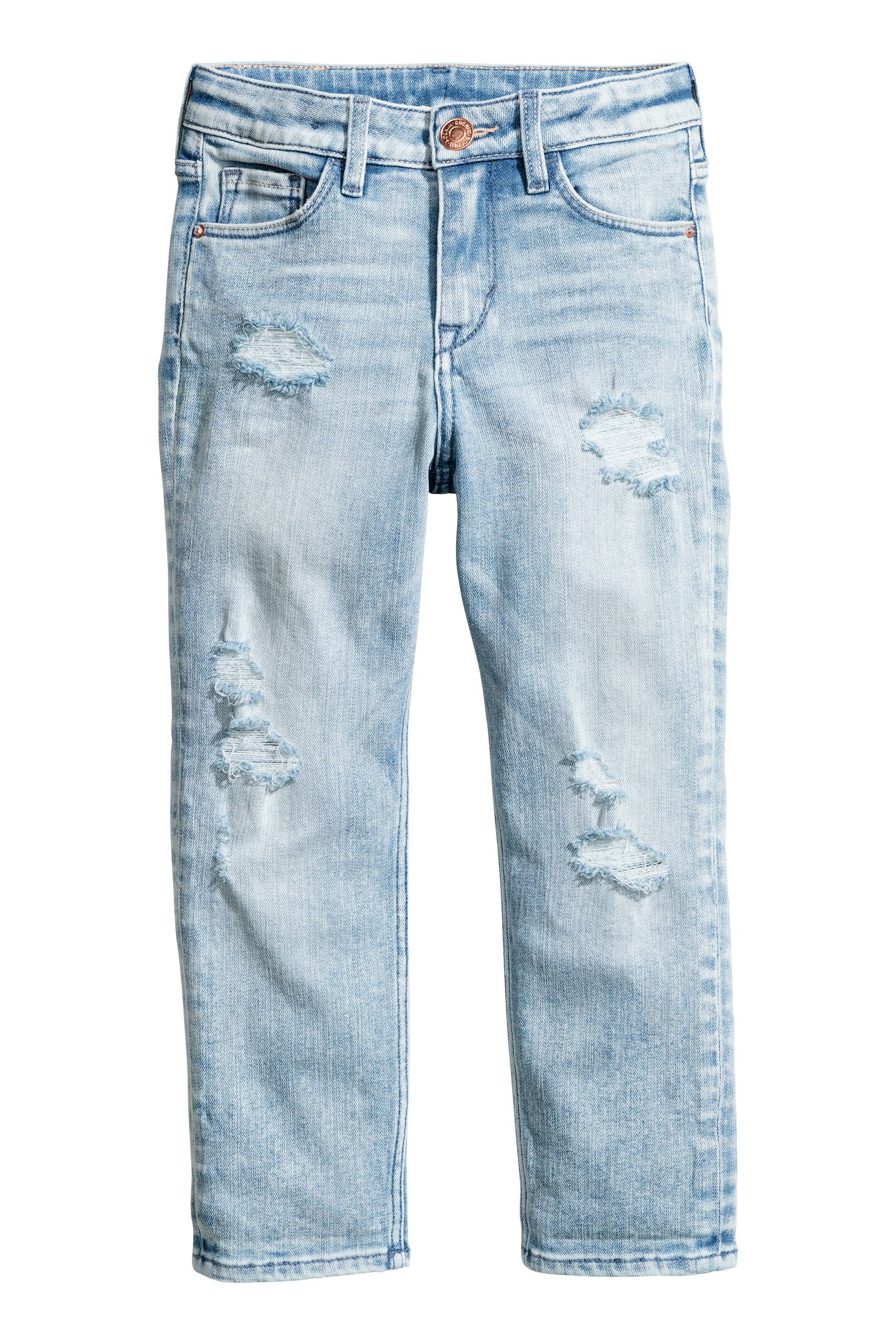 View larger image: Relaxed Worn Jeans - Light denim blue - Kids | H&M GB 1