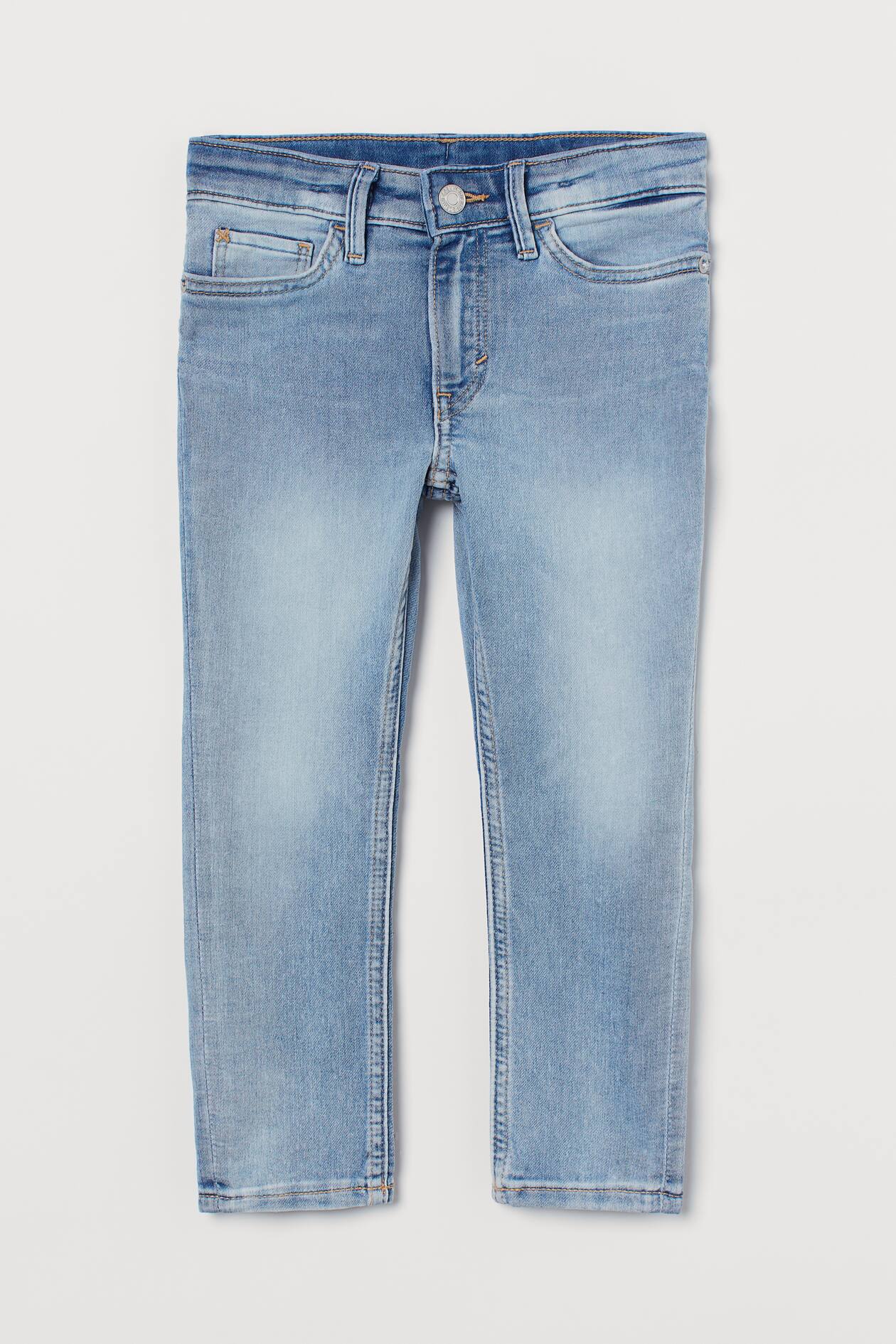 Skinny Fit Jeans - Regular waist - Long - Light denim blue - Kids | H&M GB