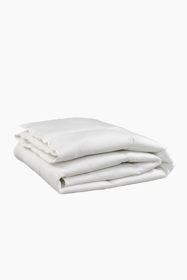 Dubbelt Fjäder- Duntäcke, Sommar - Vit, 925 G - 1