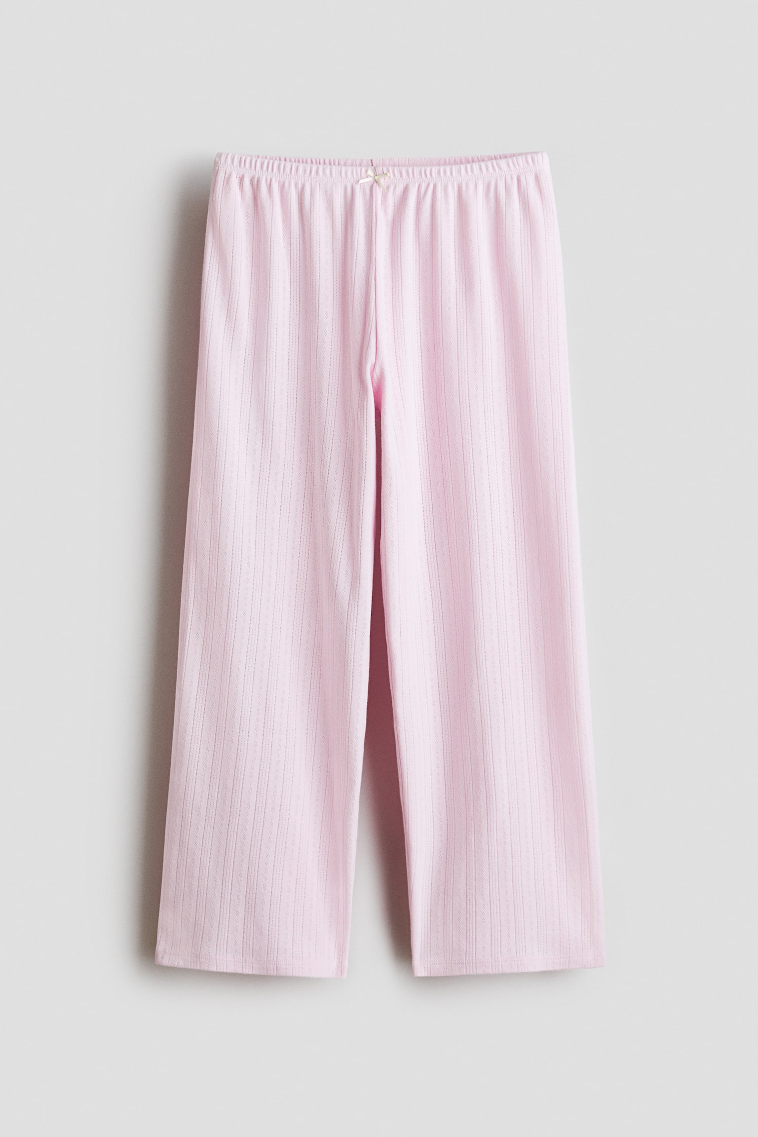 Pointelle pyjama bottoms - Light pink