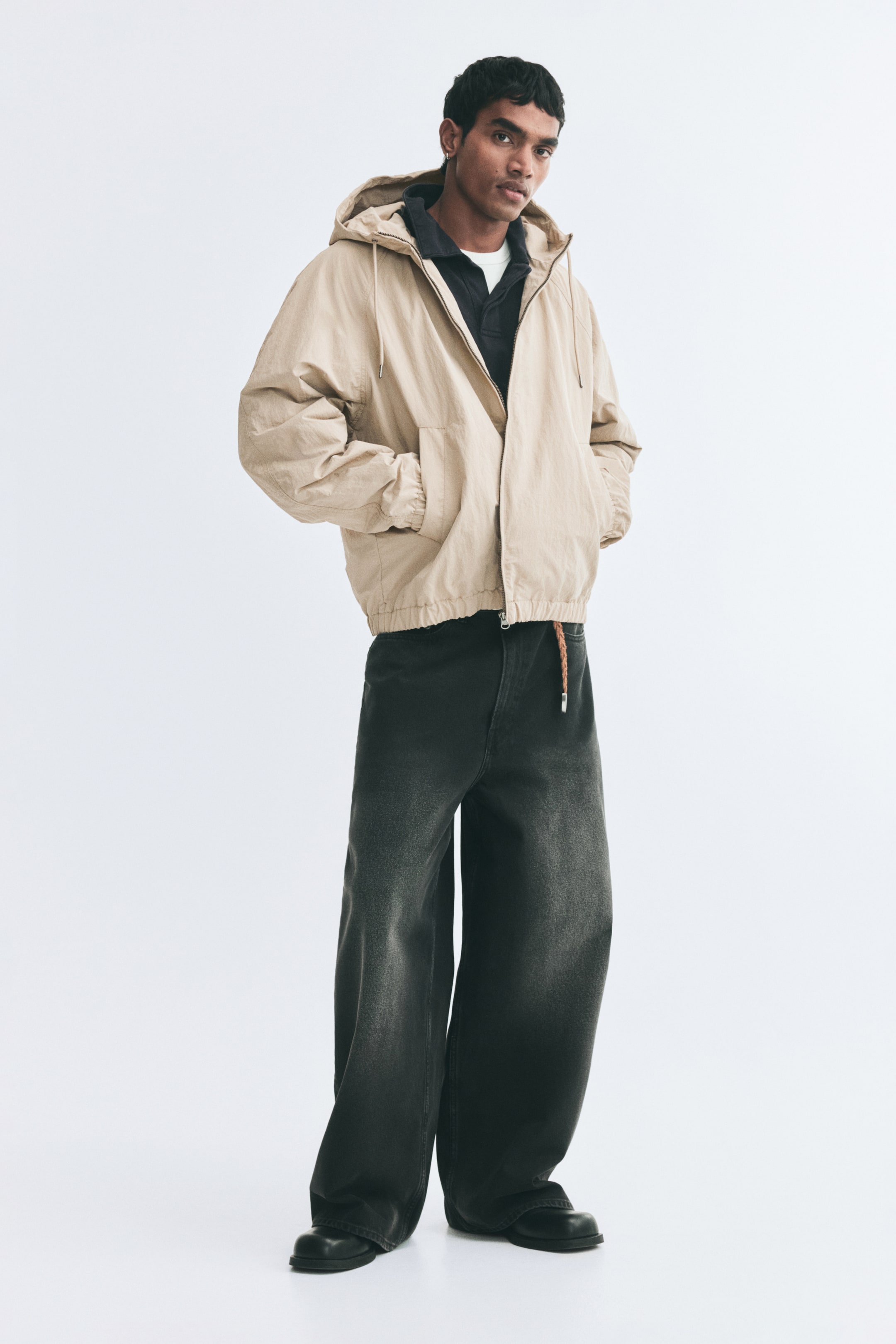 Agrandir l'image: Veste à capuche - Beige clair - HOMME | H&M FR 1