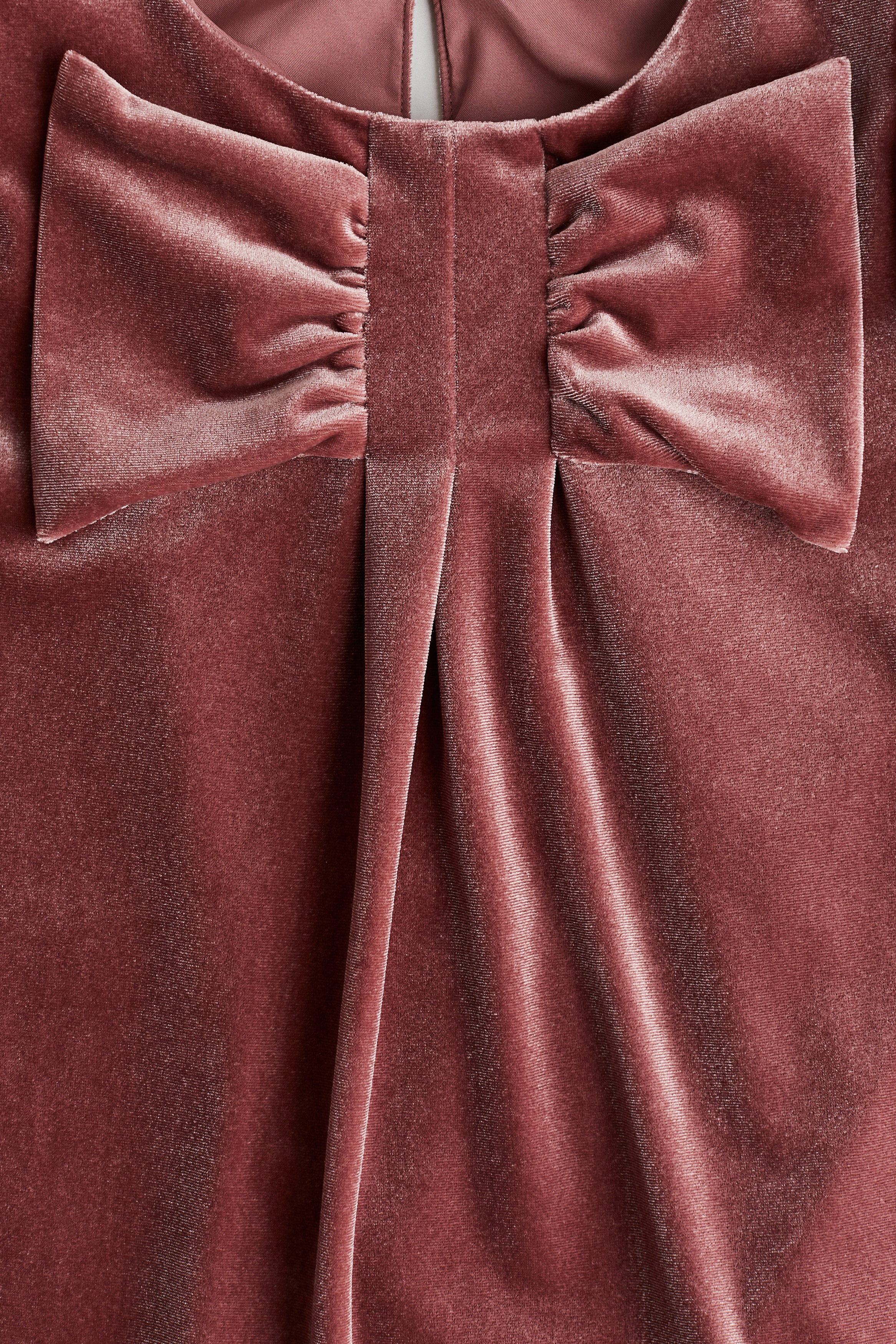 h&m pink velour dress H&M Soft Pink Velvet Wrap Dress