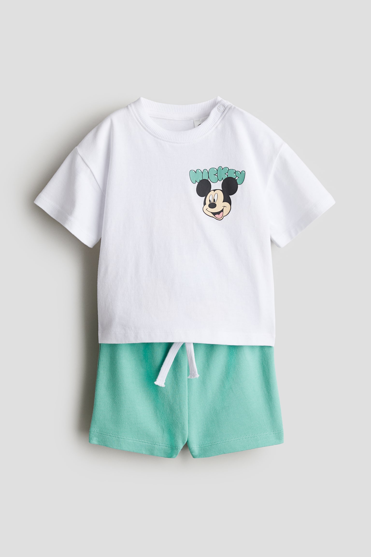 2-piece printed set - Turquoise/Mickey Mouse/Dark grey/The Lion King/Light grey/Mickey Mouse - 1