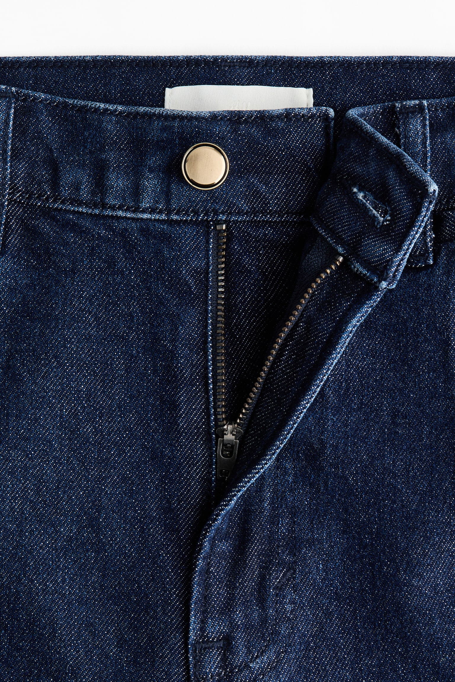 Straight High Jeans - Dark denim blue/Denim blue/White - 3