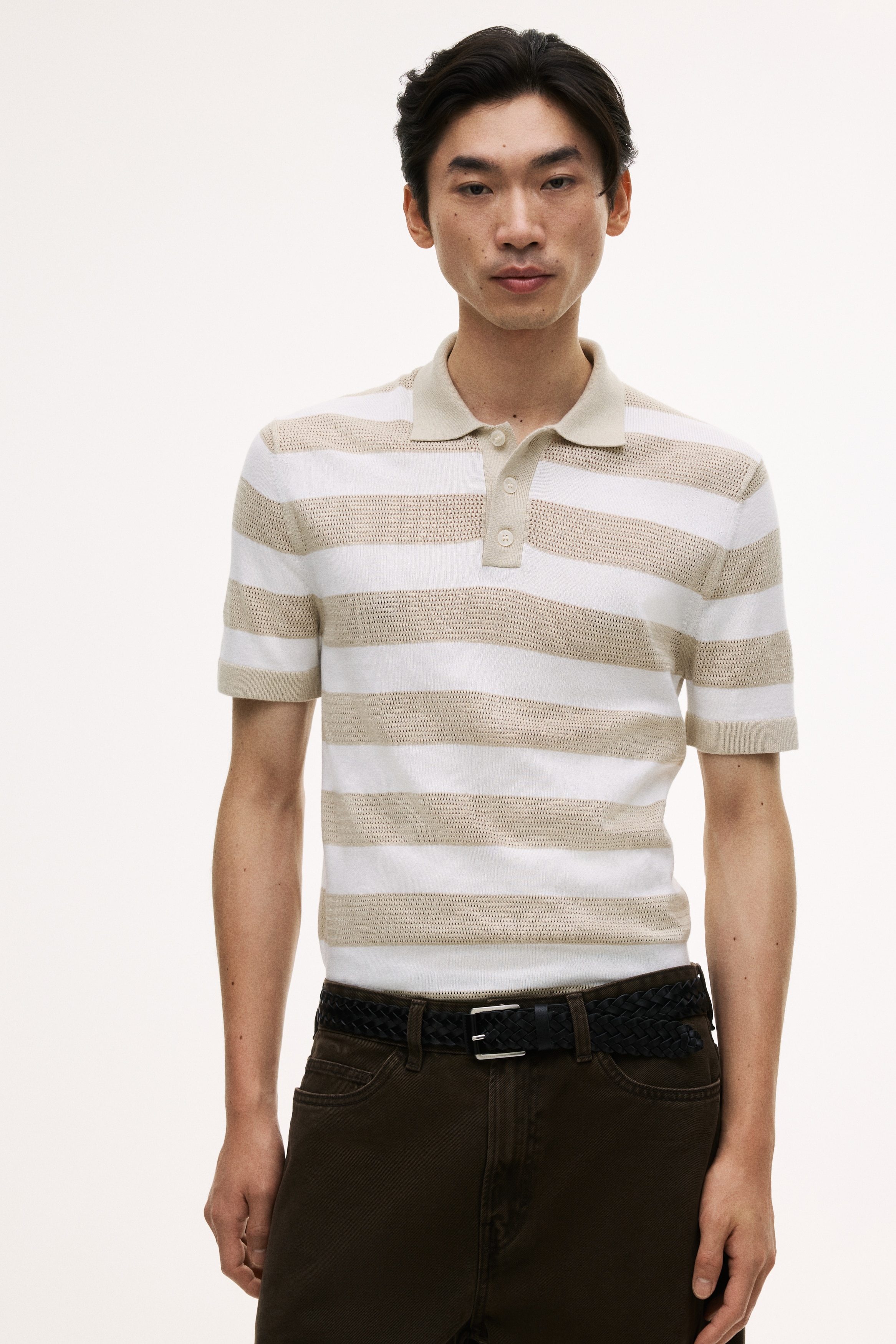 Regular-Fit Knit Polo Shirt