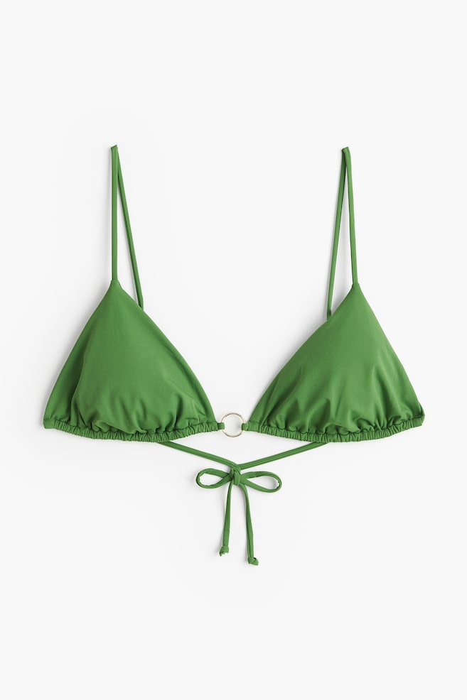 Top bikini a triangolo - Verde/Verde/fantasia/Crema/Nero - 2