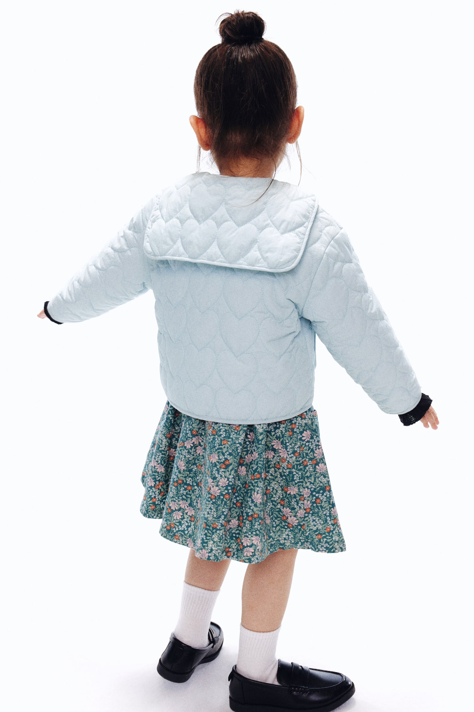 キルティングジャケット - ライトブルー/ブラック - 4