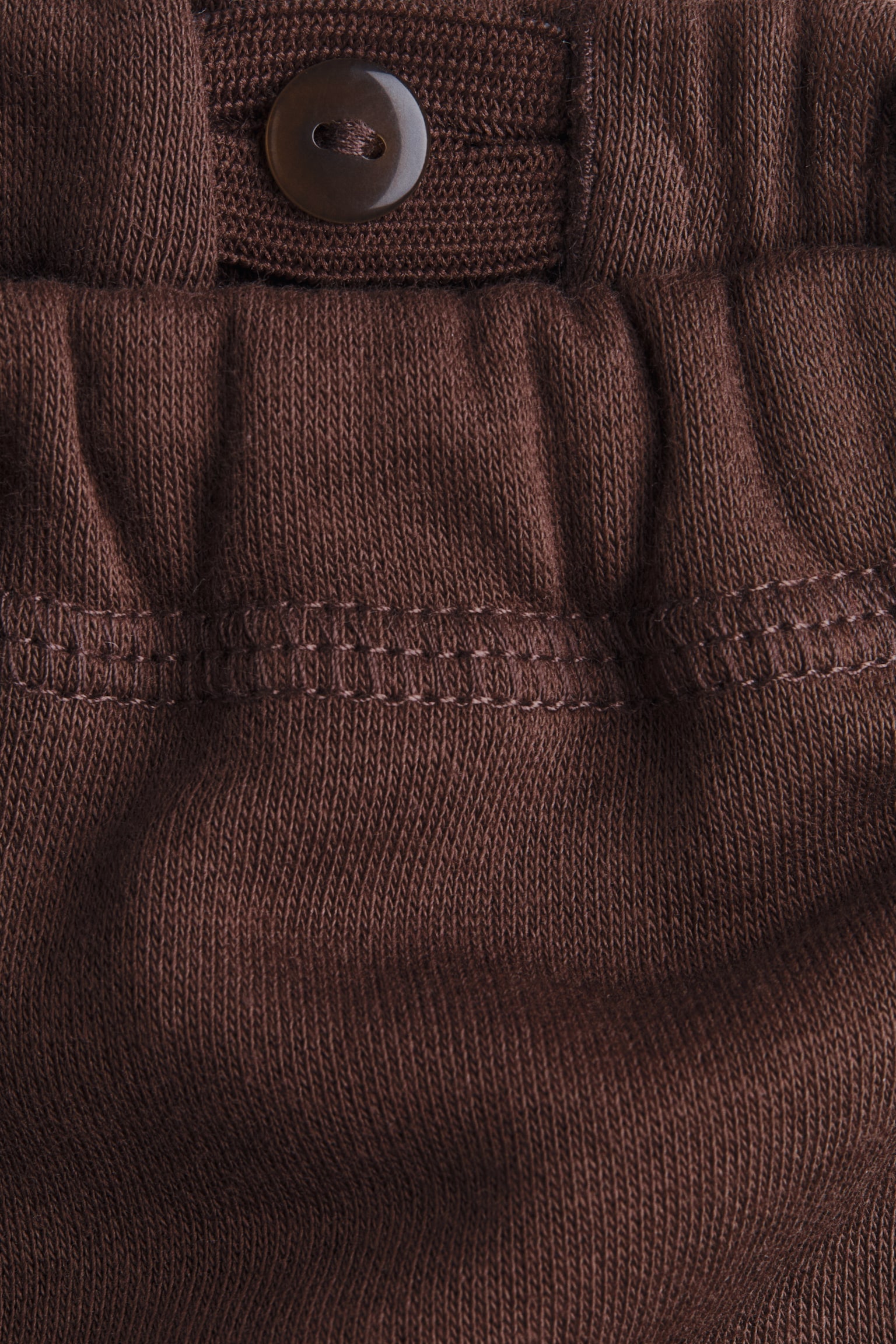 Детский комплект H&M 2-Piece Brushed-Inside Sweatshirt and Joggers Set, цвет: Тёмный коричневый — фото 2