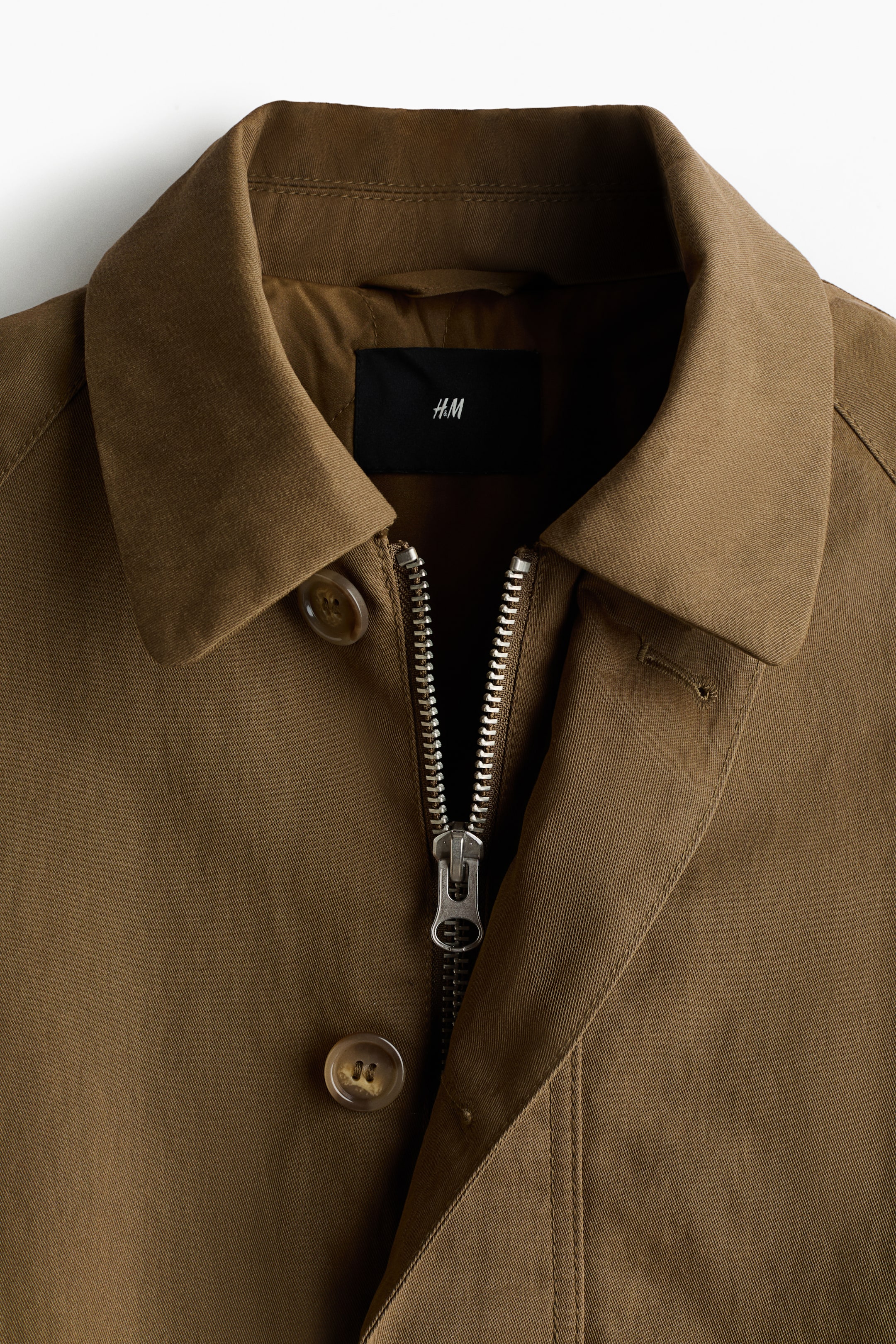 Ampliar la imagen: Chamarra de sarga - Beige oscuro - Men | H&M MX 7