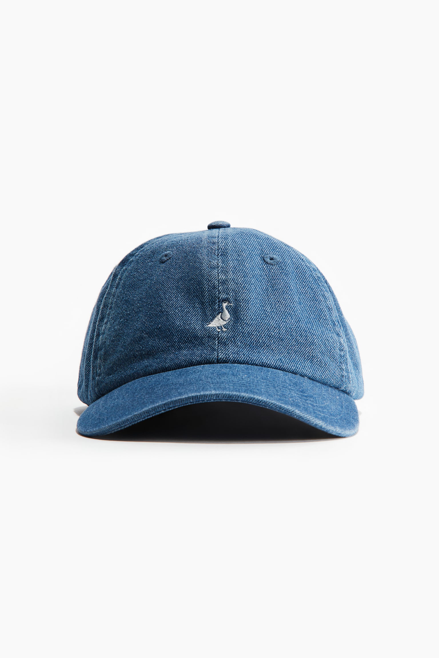 Embroidered-motif cotton cap - Denim blue/Duck/Light orange/Adventure/Beige/Love/Black/Denim blue/Moss Park - 1