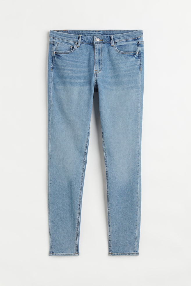 Skinny Regular Jeans - Denimblå/Denimblå/Lys denimblå - 1