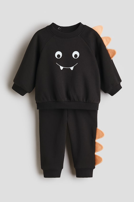 Детские топы H&M 2-Piece Appliquéd Sweatshirt and Joggers Set