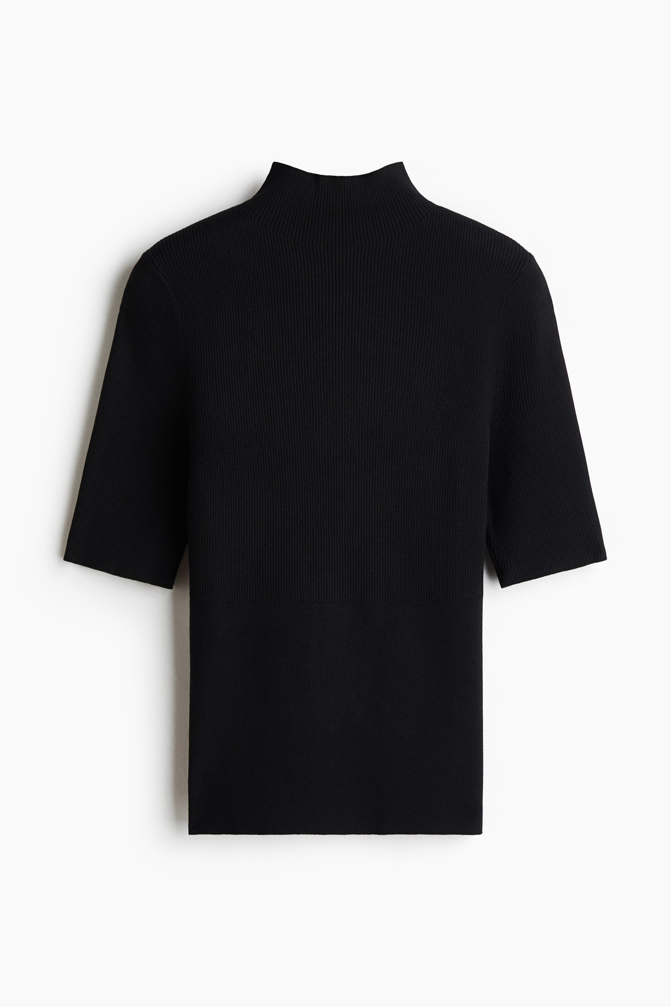 Ver imagen más grande: Top en punto acanalado de mezcla de lyocell - Negro - MUJER | H&M ES 1
