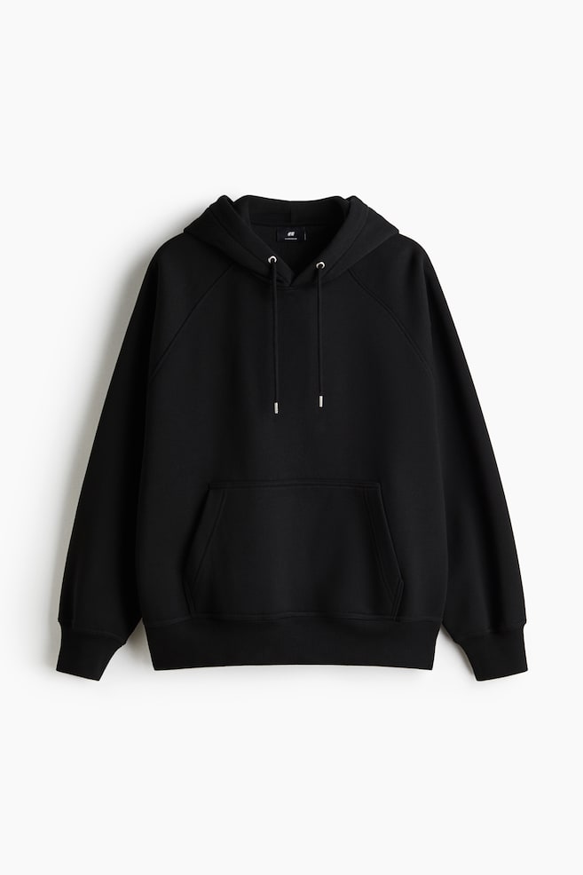 Hoodie in Oversized Fit - Schwarz - 1