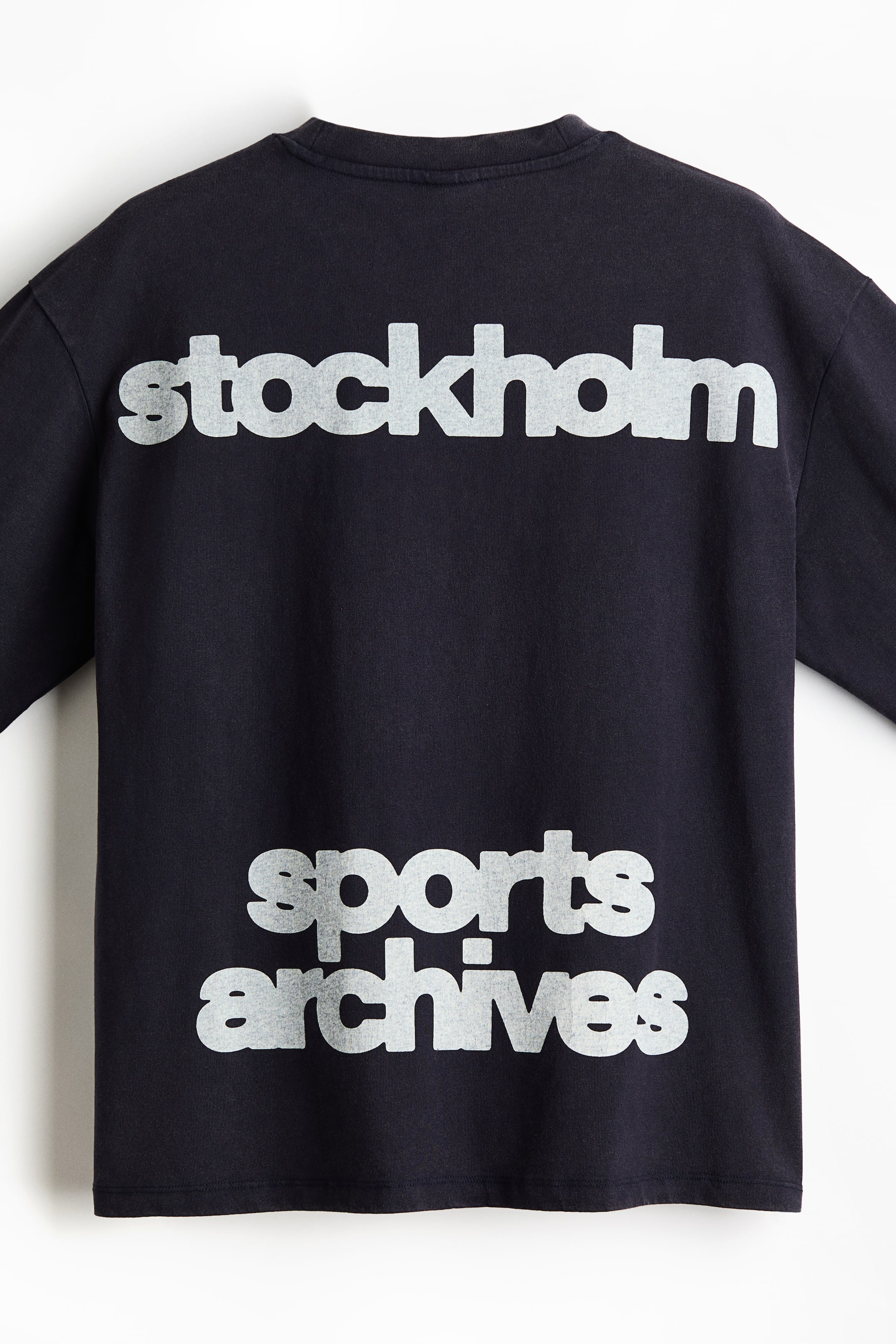 T-shirt imprimé ample avec manches longues