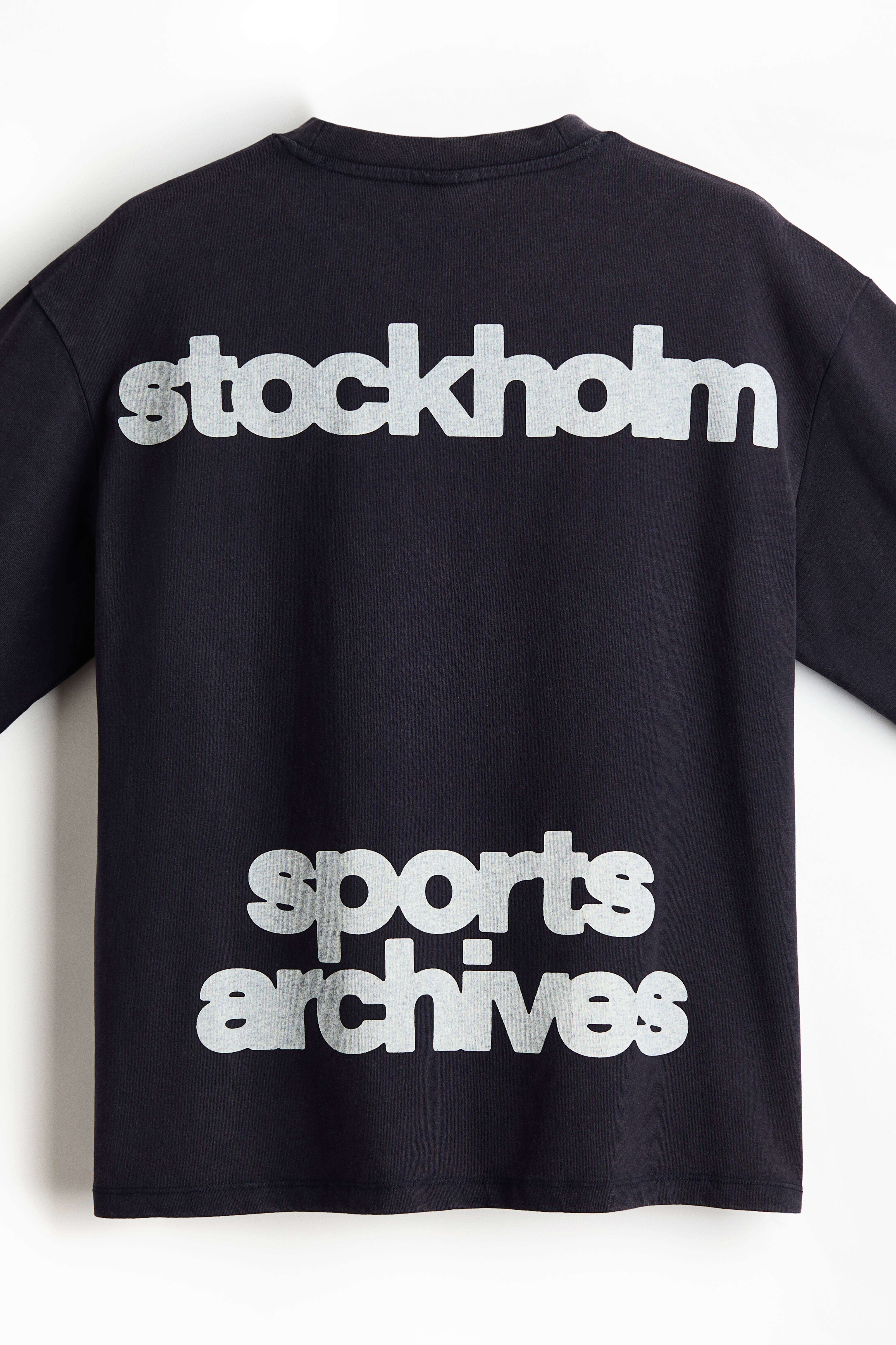 T-shirt imprimé ample avec manches longues