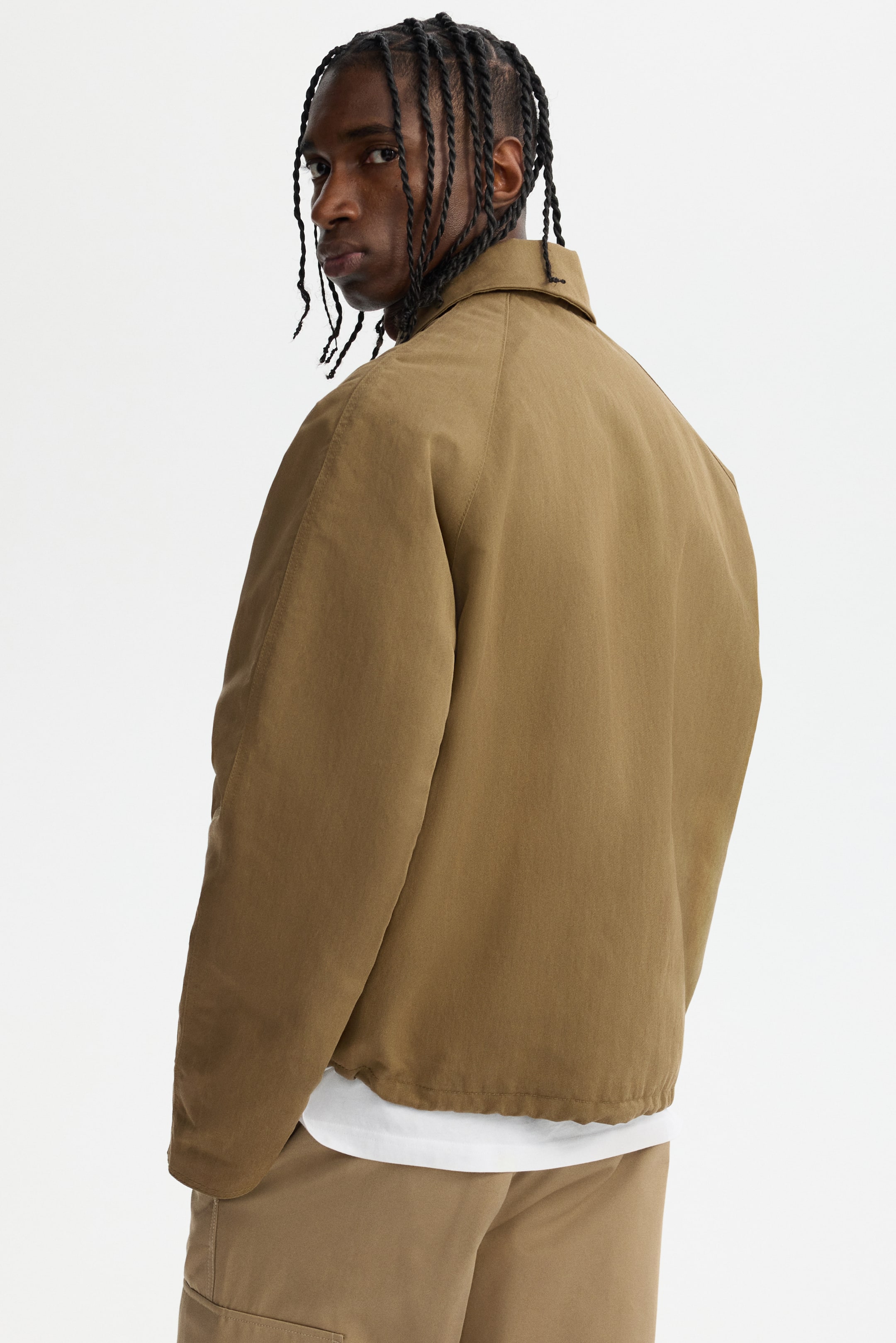 Ampliar la imagen: Chamarra de sarga - Beige oscuro - Men | H&M MX 3