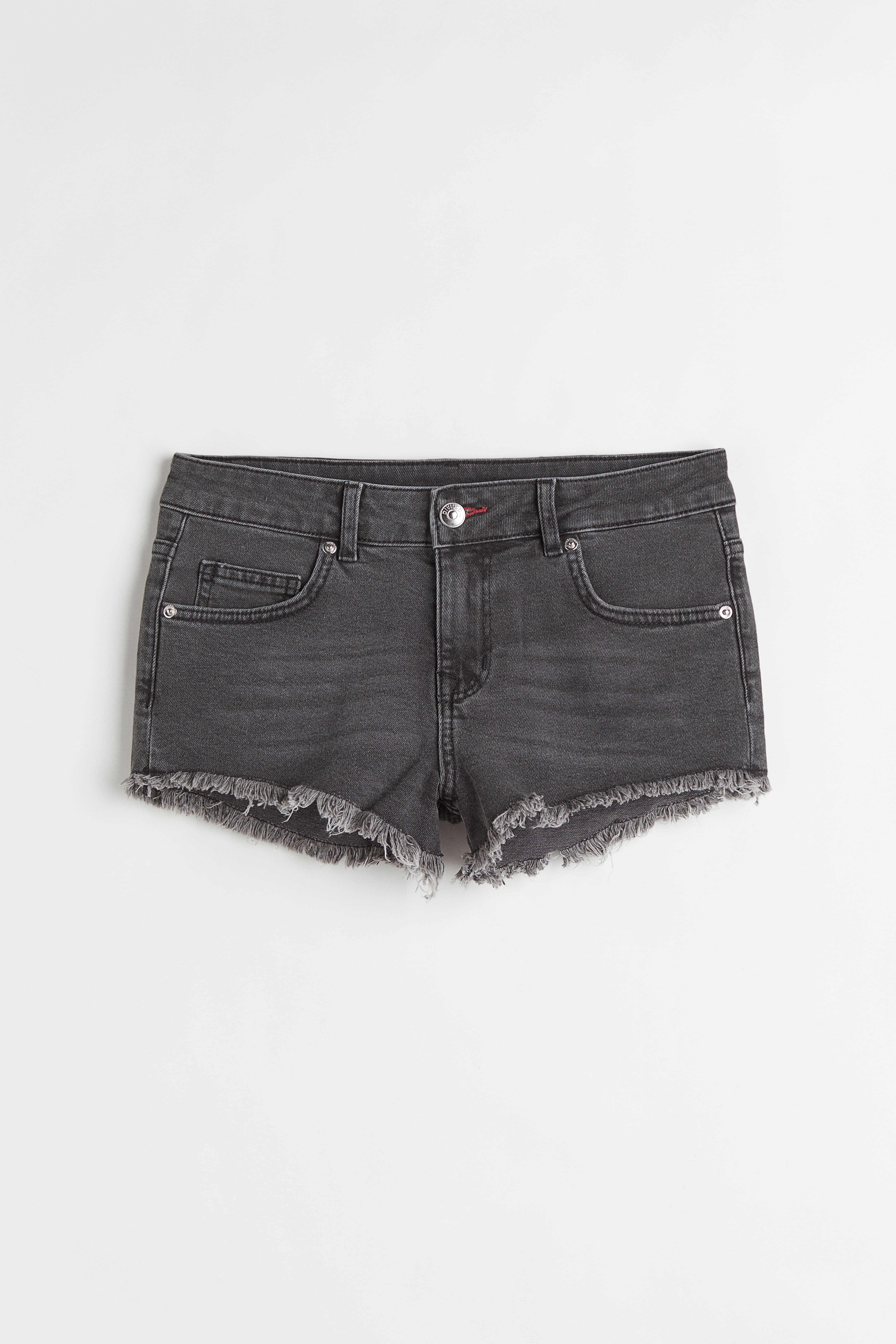 H&m black denim shorts hotsell