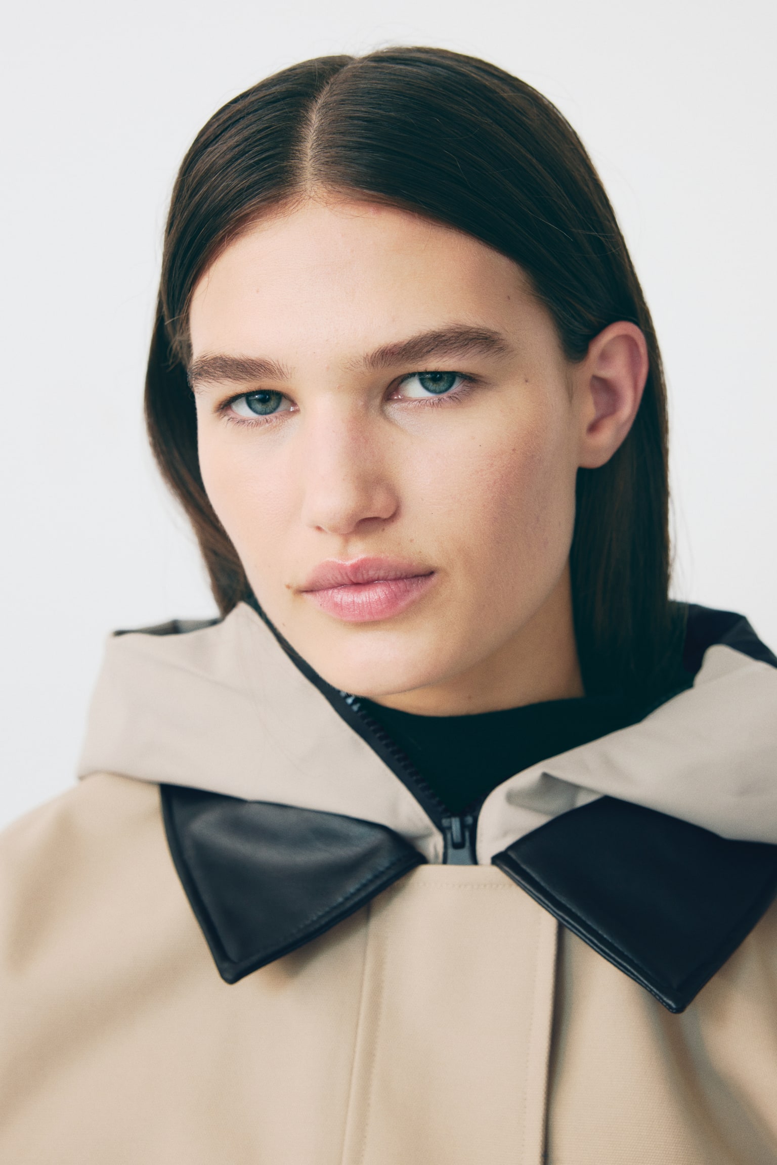 Collared ski jacket with ThermoMove™ - Beige/Coffee bean brown - 10