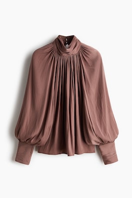 Blus med ballongärm